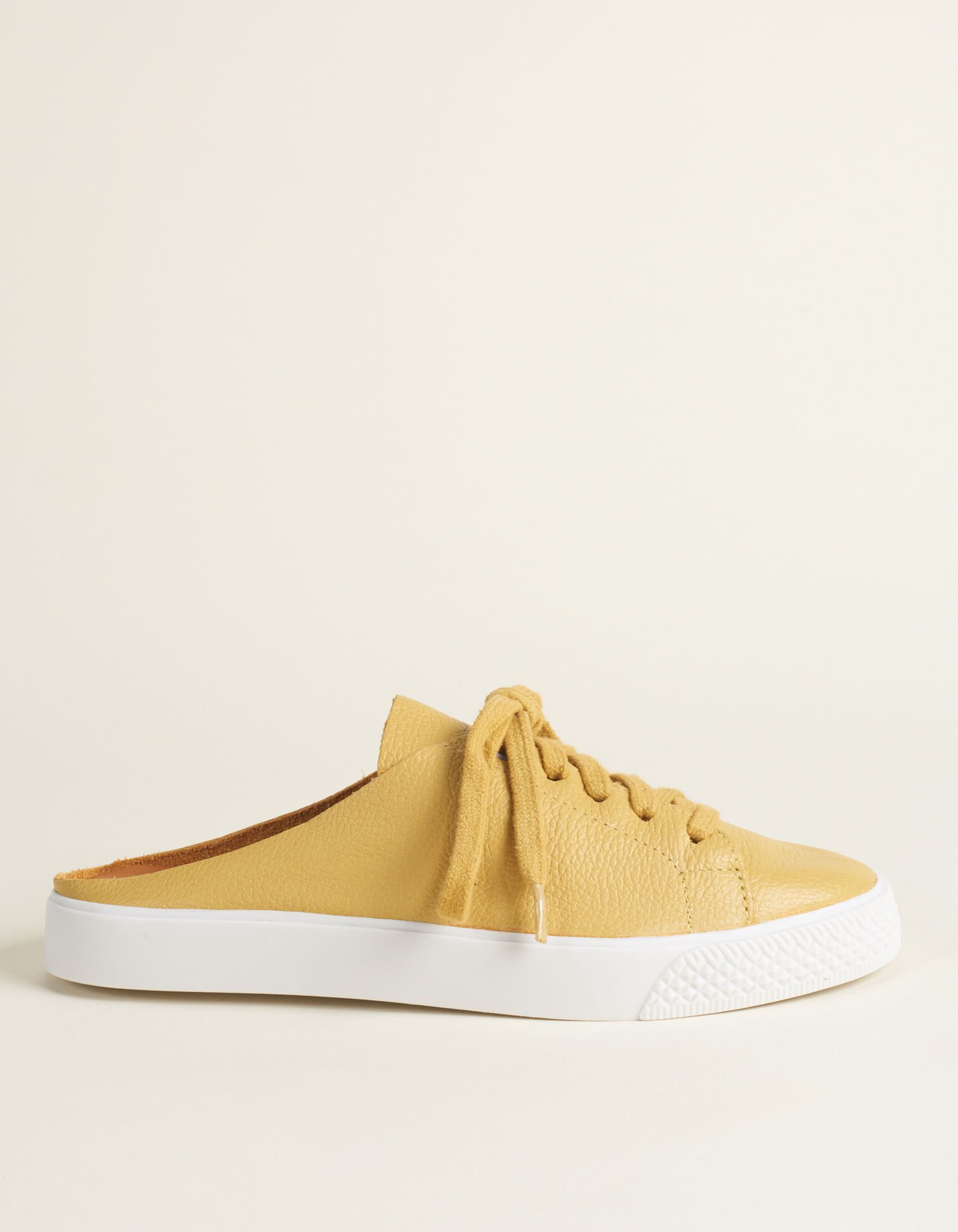 Tênis Mule Via Mia - Mostarda Amarelo