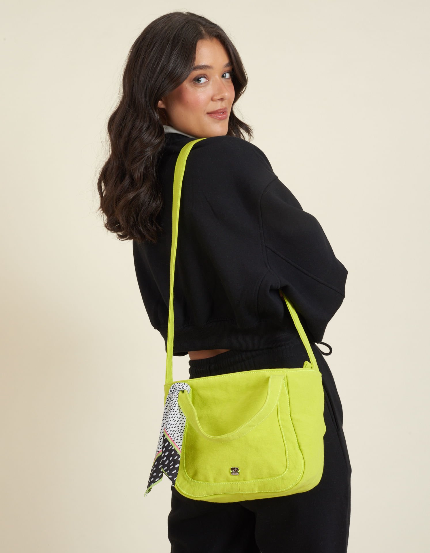 Bolsa Tecido Estampa - Amarelo Neon Amarelo 1