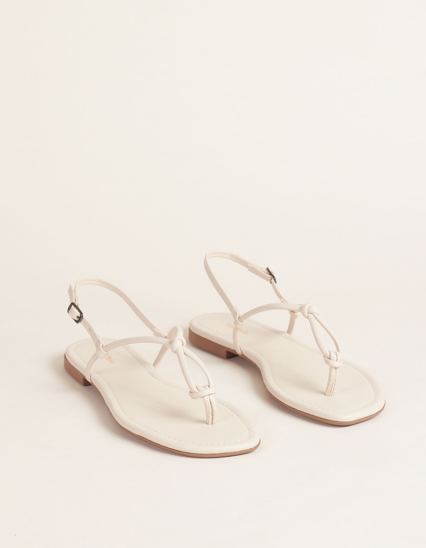 Rasteira Soft Tira Salomé - Off White