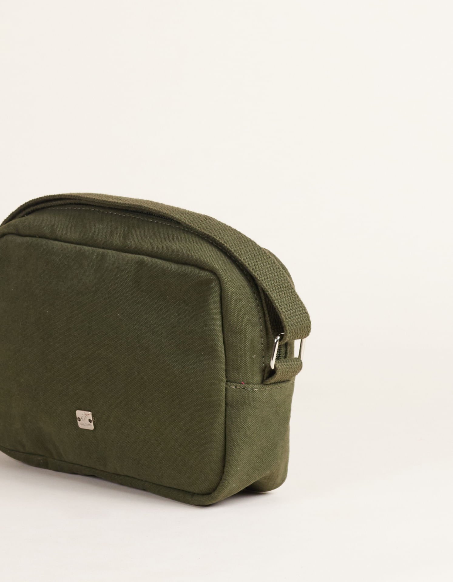 Bolsa Lona Retangular Zíper - Militar Verde 3