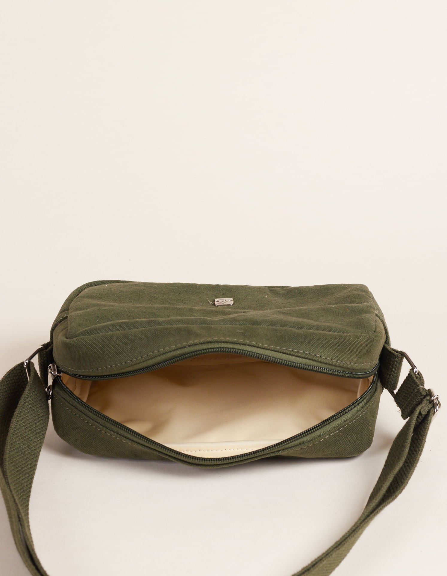 Bolsa Lona Retangular Zíper - Militar Verde 4