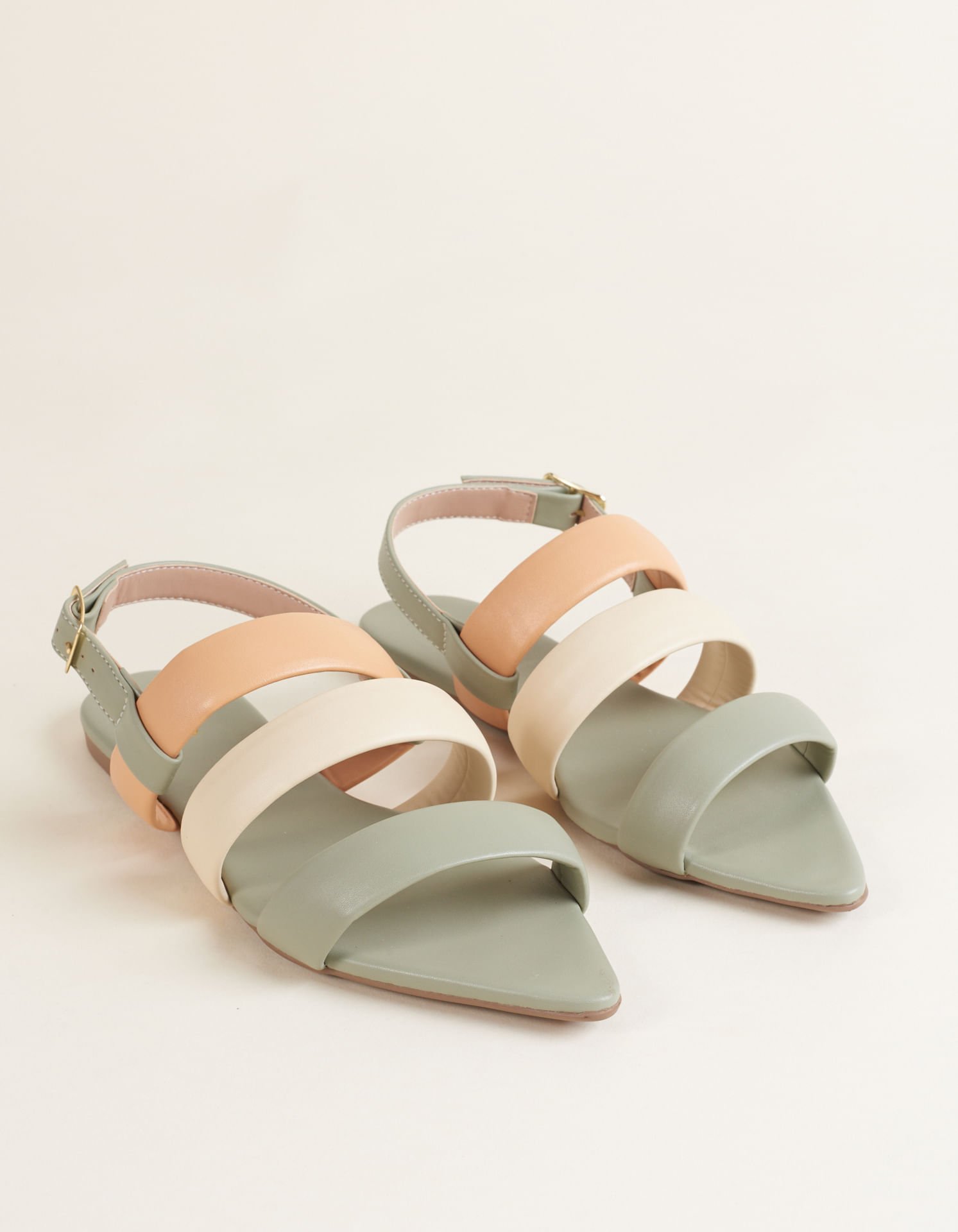 Rasteira Soft Bico Folha - Verde Cha Verde 1