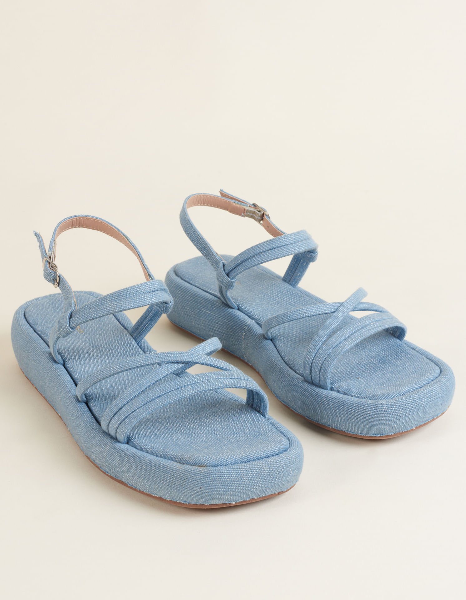 Plataform Tiras Soft - Jeans Azul 1