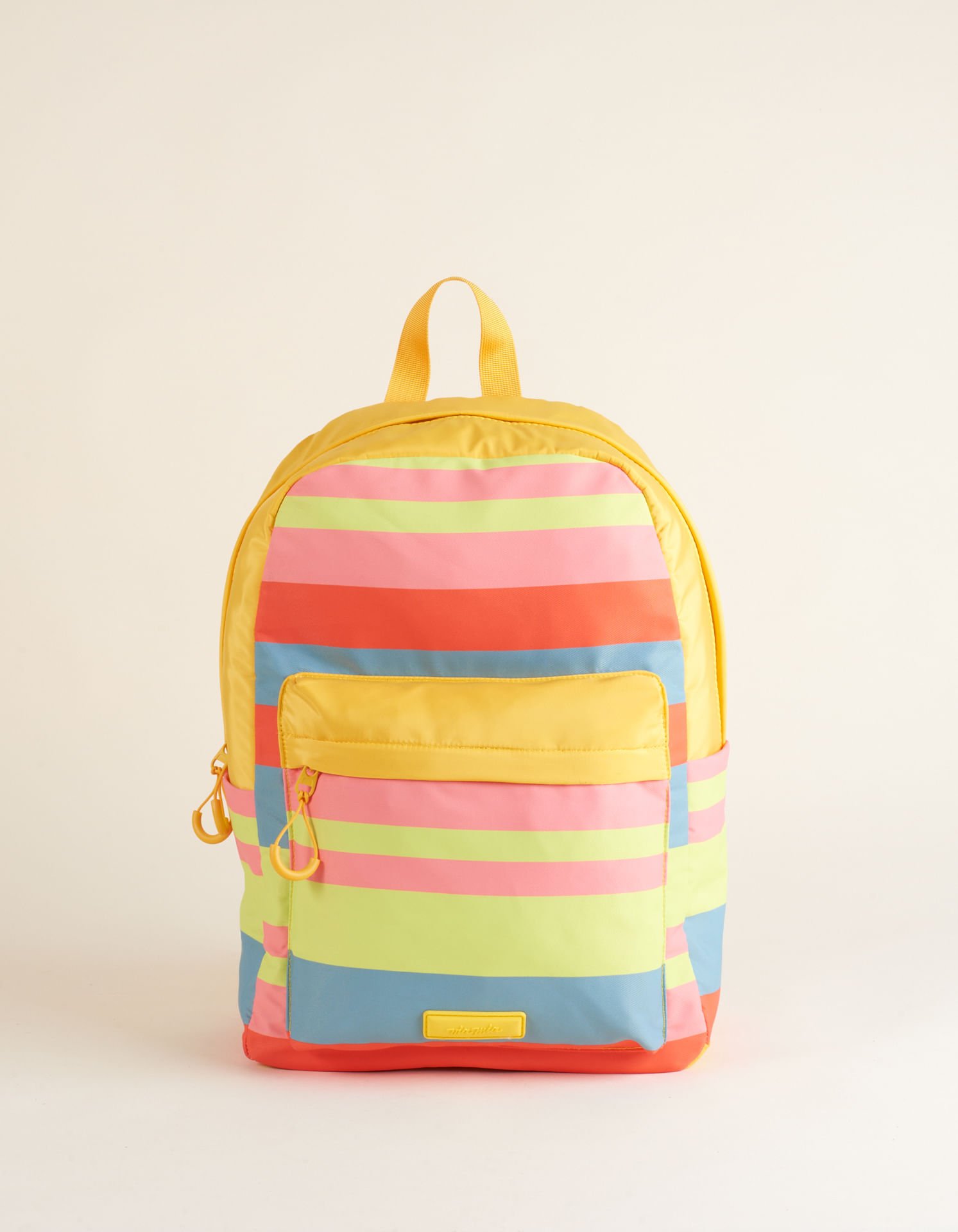 Mochila Tradicional Estampa Exclusiva Listras - Amarelo Amarelo 1