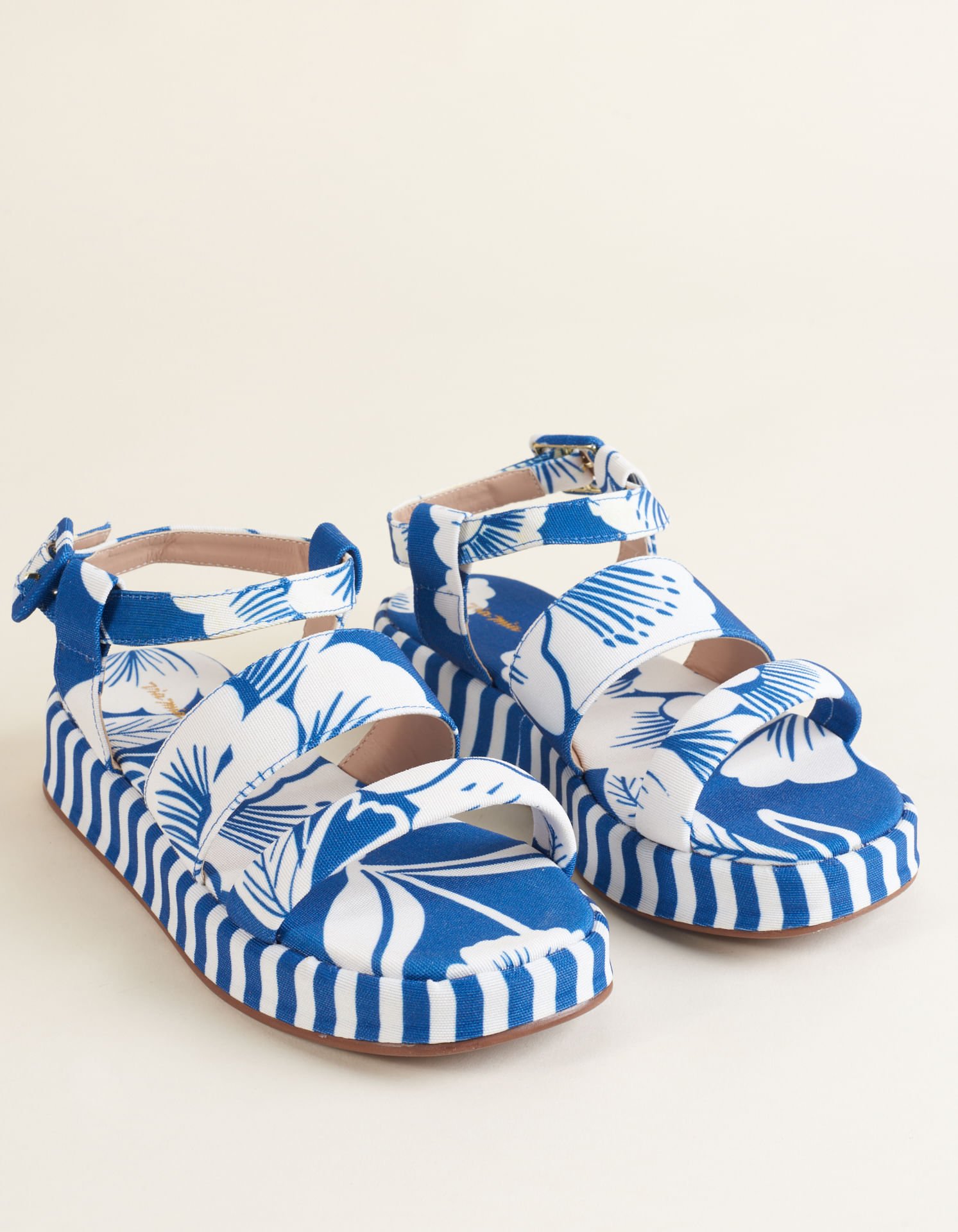 Flatform Tecido Mix Estampas  - Azul Azul 2