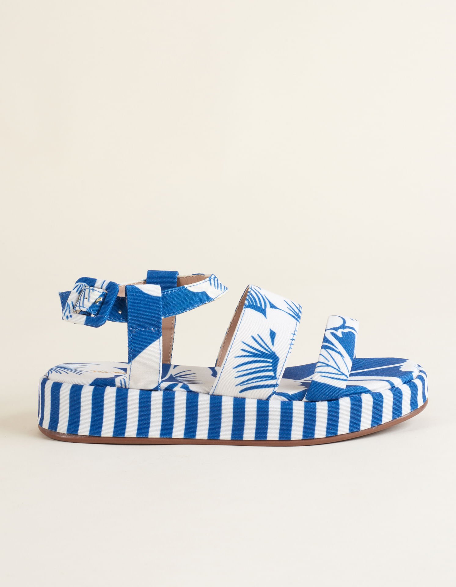 Flatform Tecido Mix Estampas  - Azul Azul 3