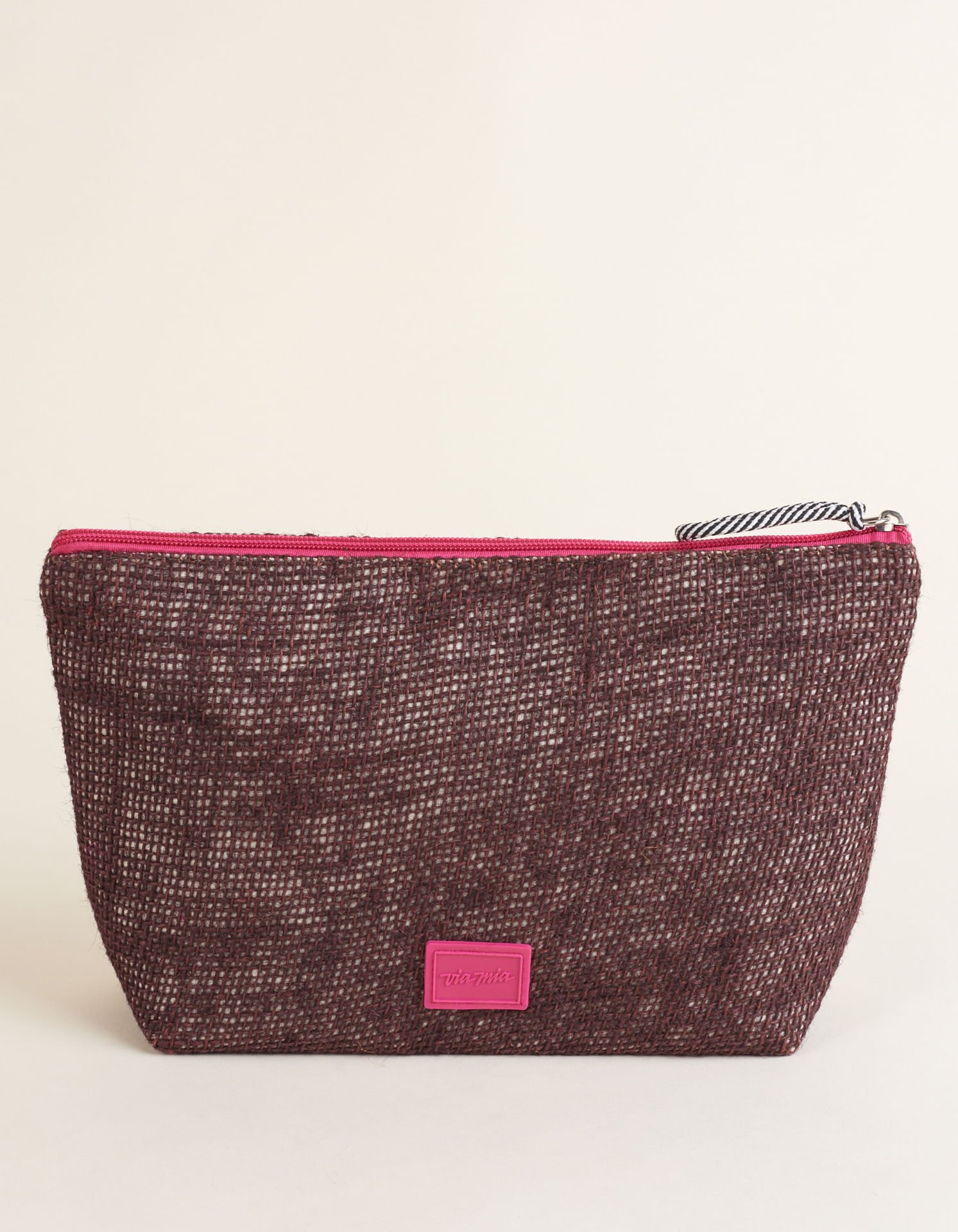 Necessaire Grande Juta - Cafe Marrom 3