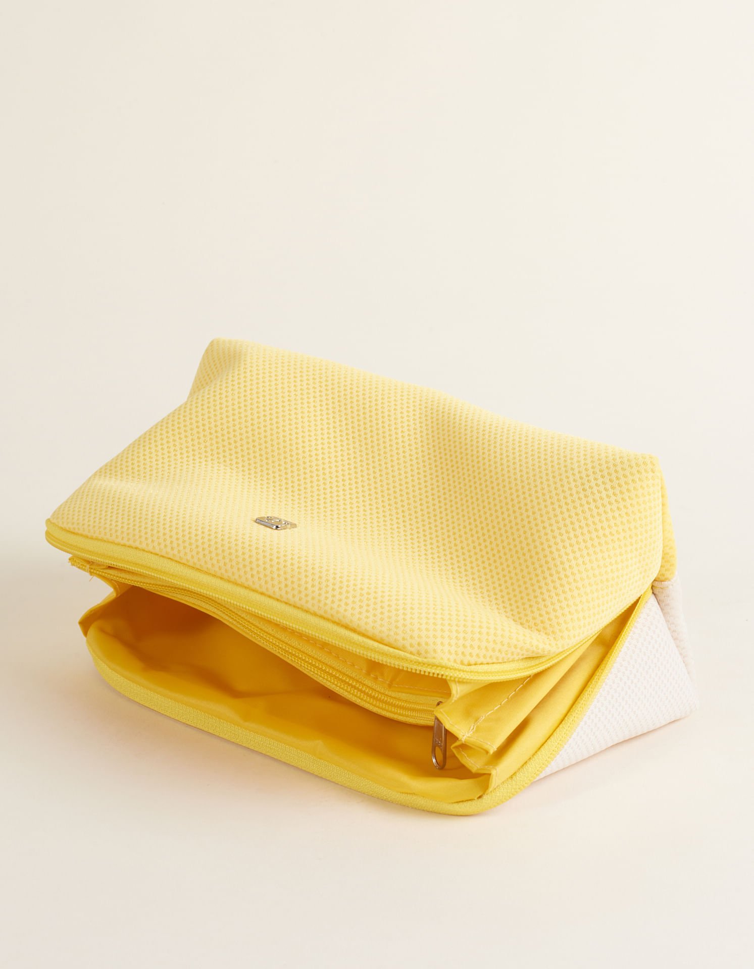 Necessaire Bicolor Tela esportiva - Amarelo Amarelo 3