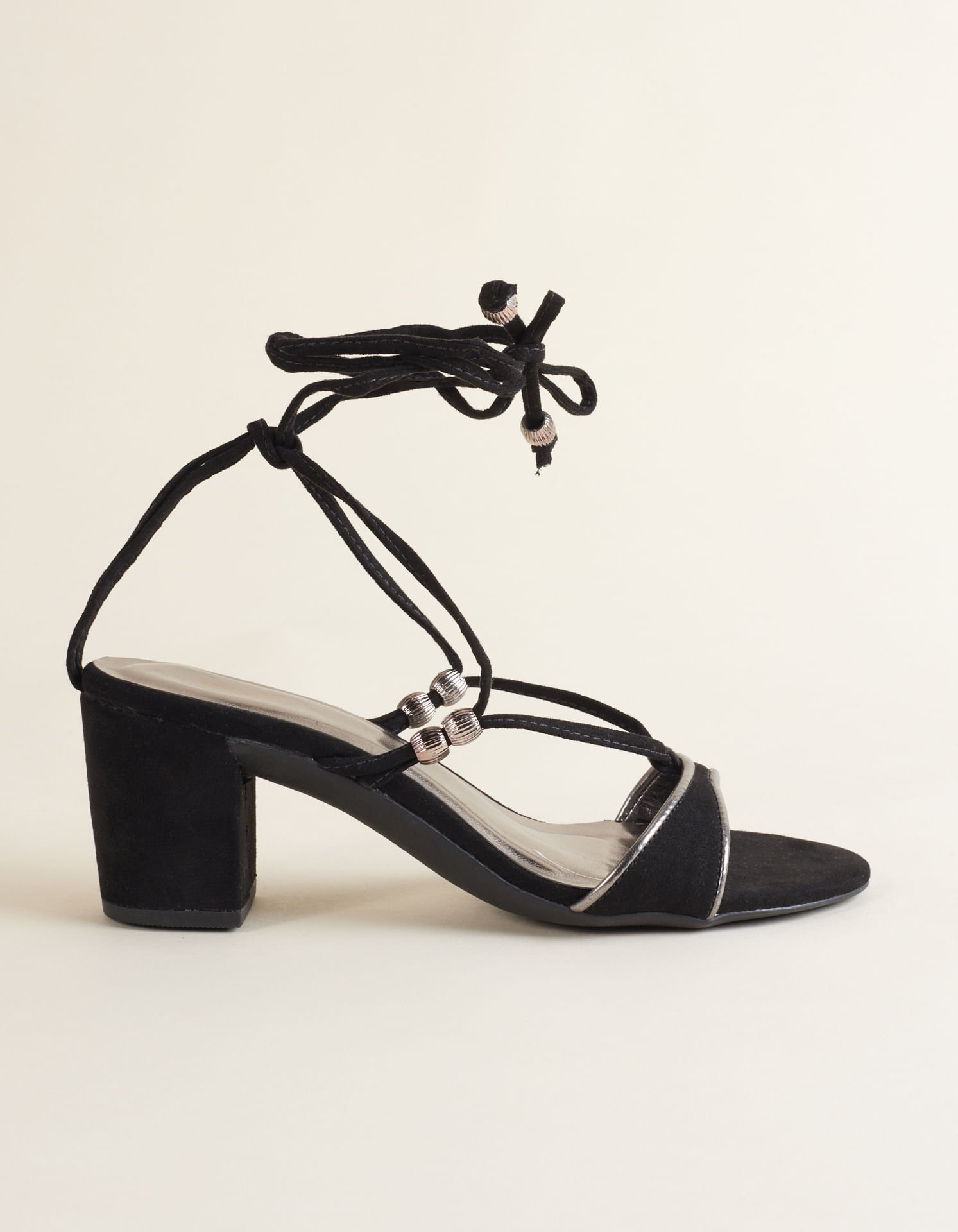 Sandália Média Soft com detalhe Lateral - Preto Preto 2