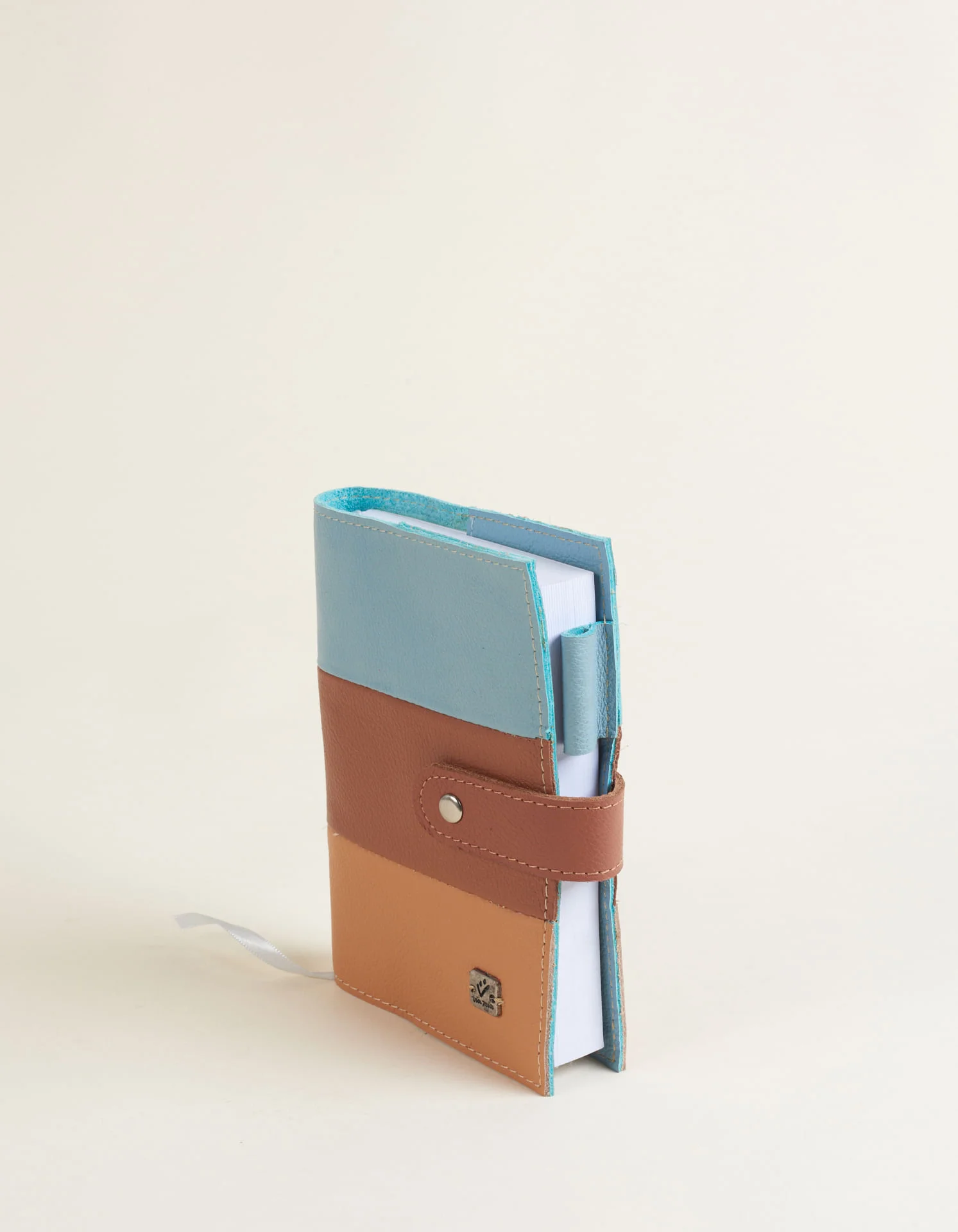 Caderno Couro Tricolor - Acqua Multicores 2