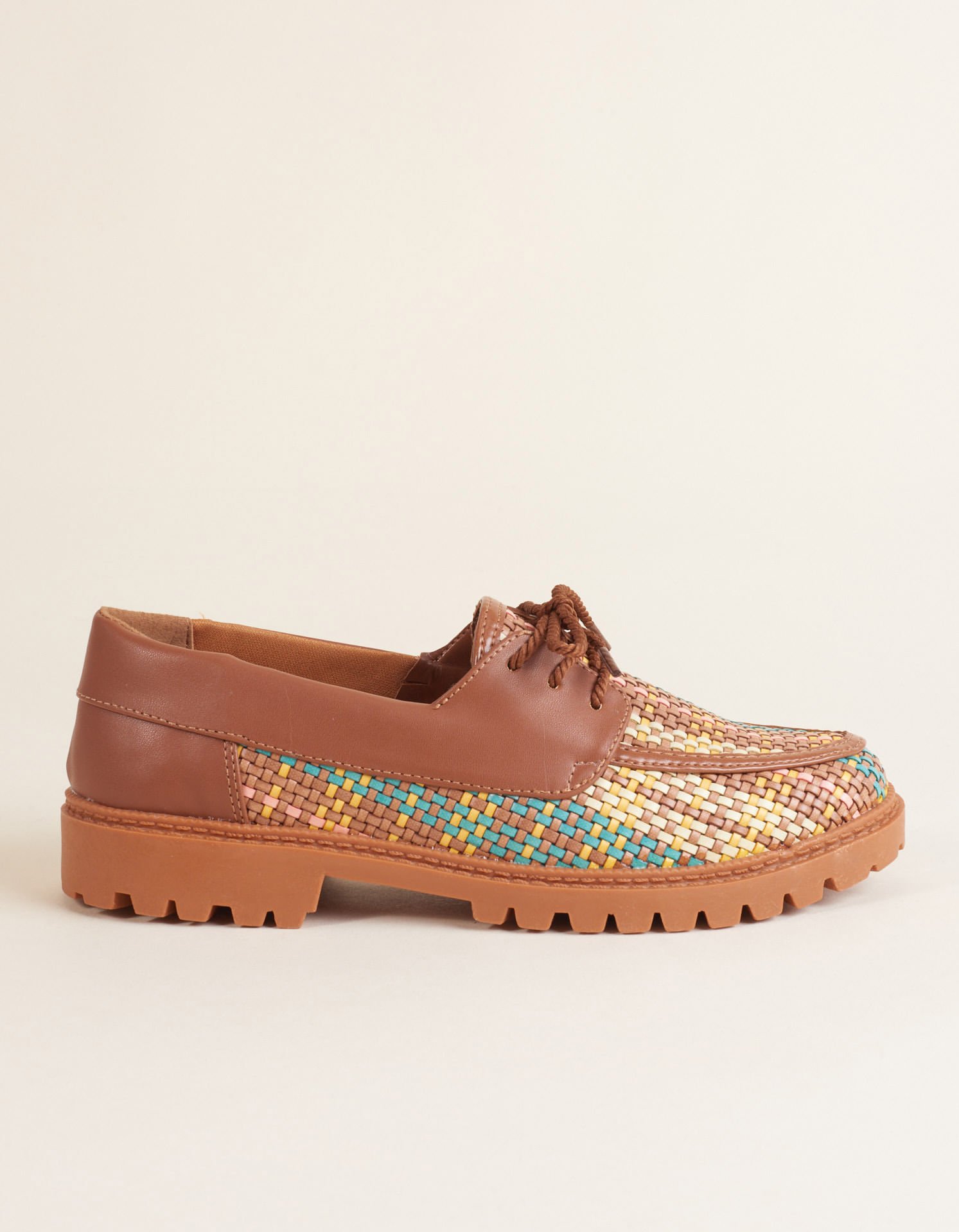 Mocassim maquinetado - Unica Marrom 3