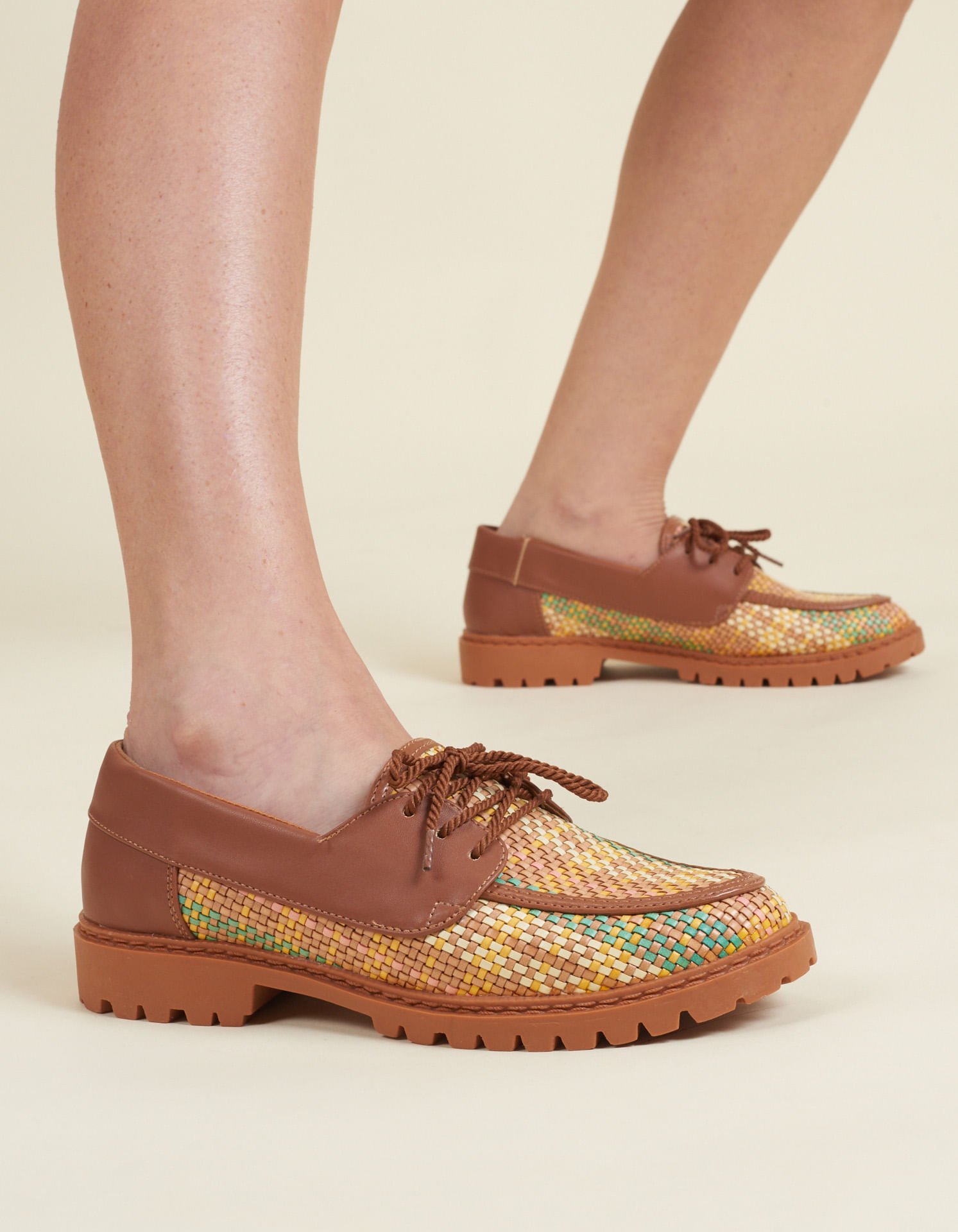Mocassim maquinetado - Unica Marrom 1