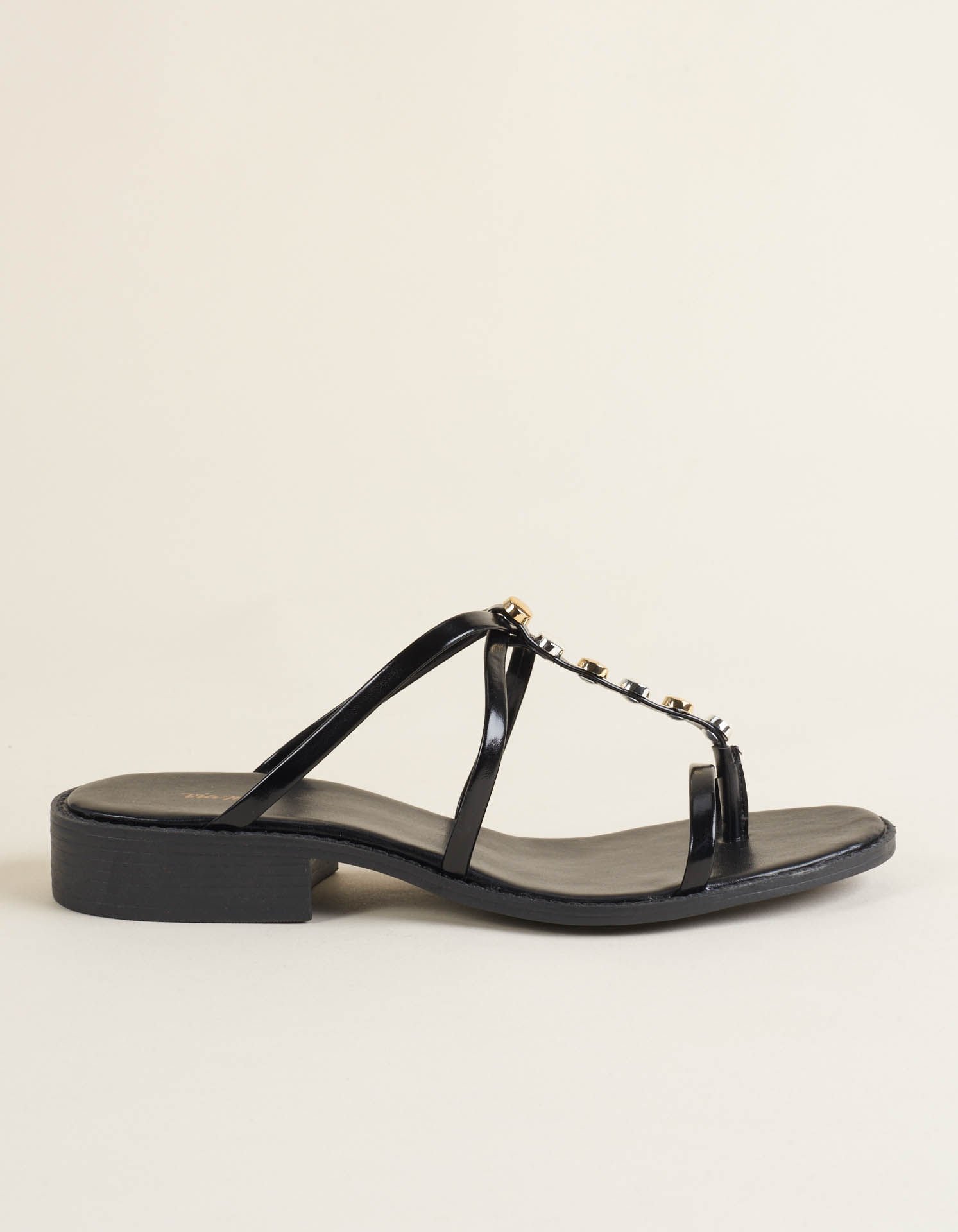 Sandália média soft mix aplicações - Preto Preto 3