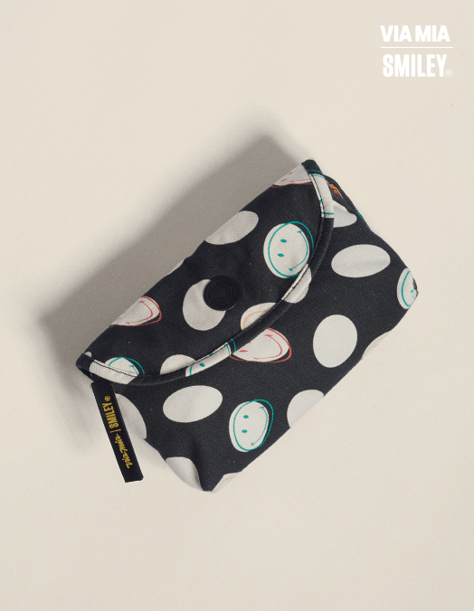 Collab Smiley + Nécessaire Duas Divisórias Estampada - Unica