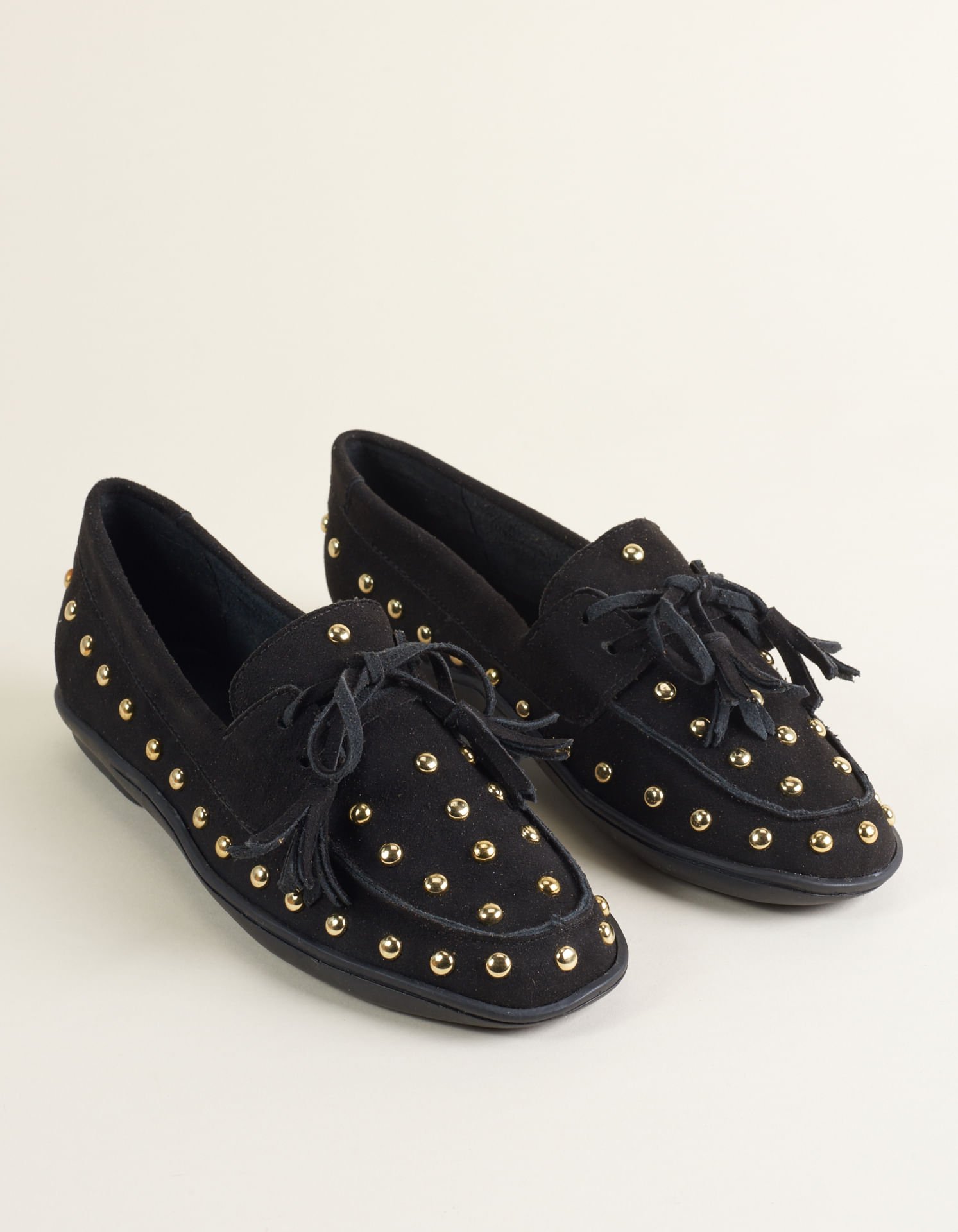Mocassim Soft Com Tachas - Preto