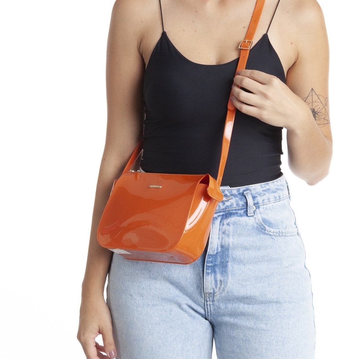 Bolsa Petite Jolie Brooklyn Tranversal Laranja