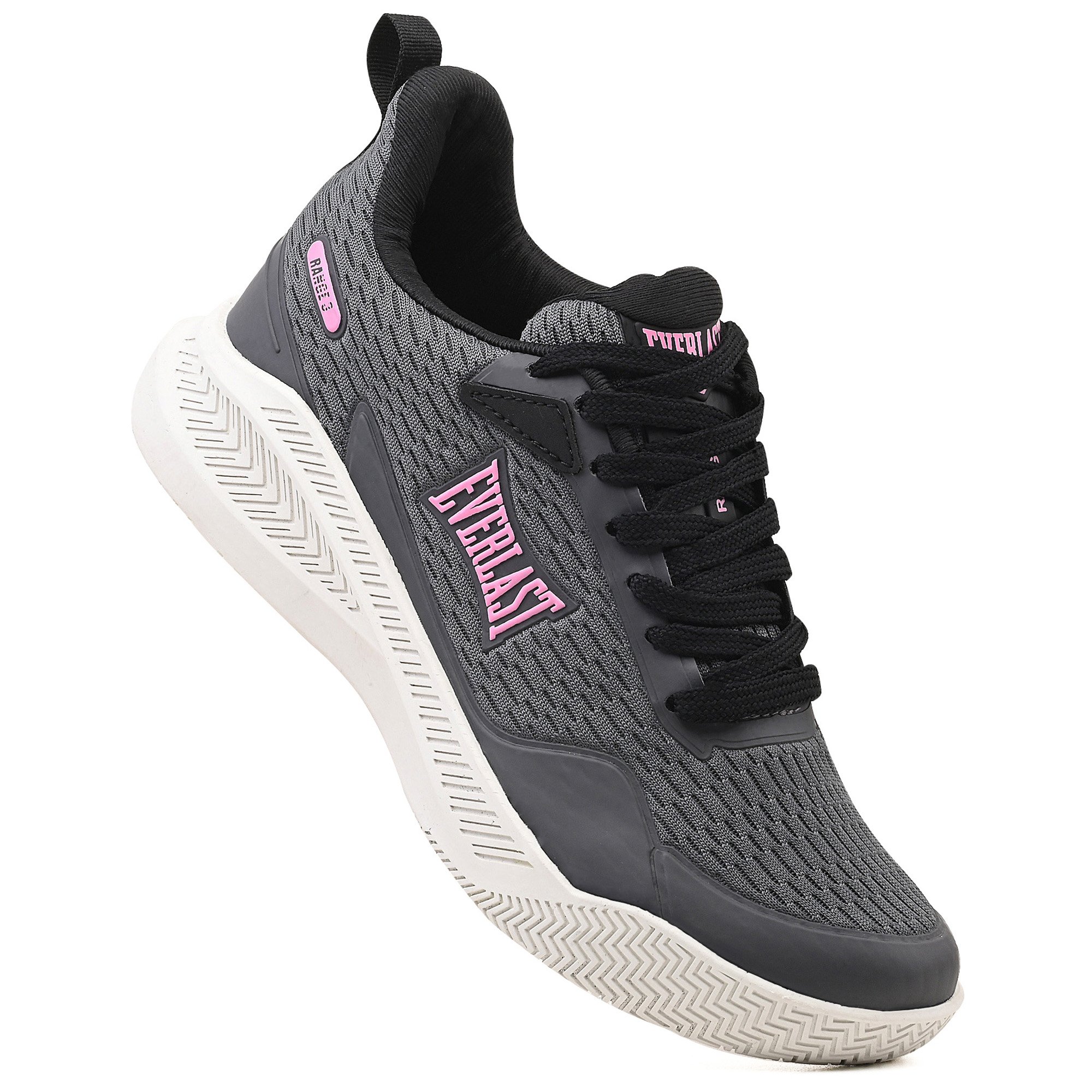 Tênis Everlast Range 3 Feminino Cinza/Rosa 4