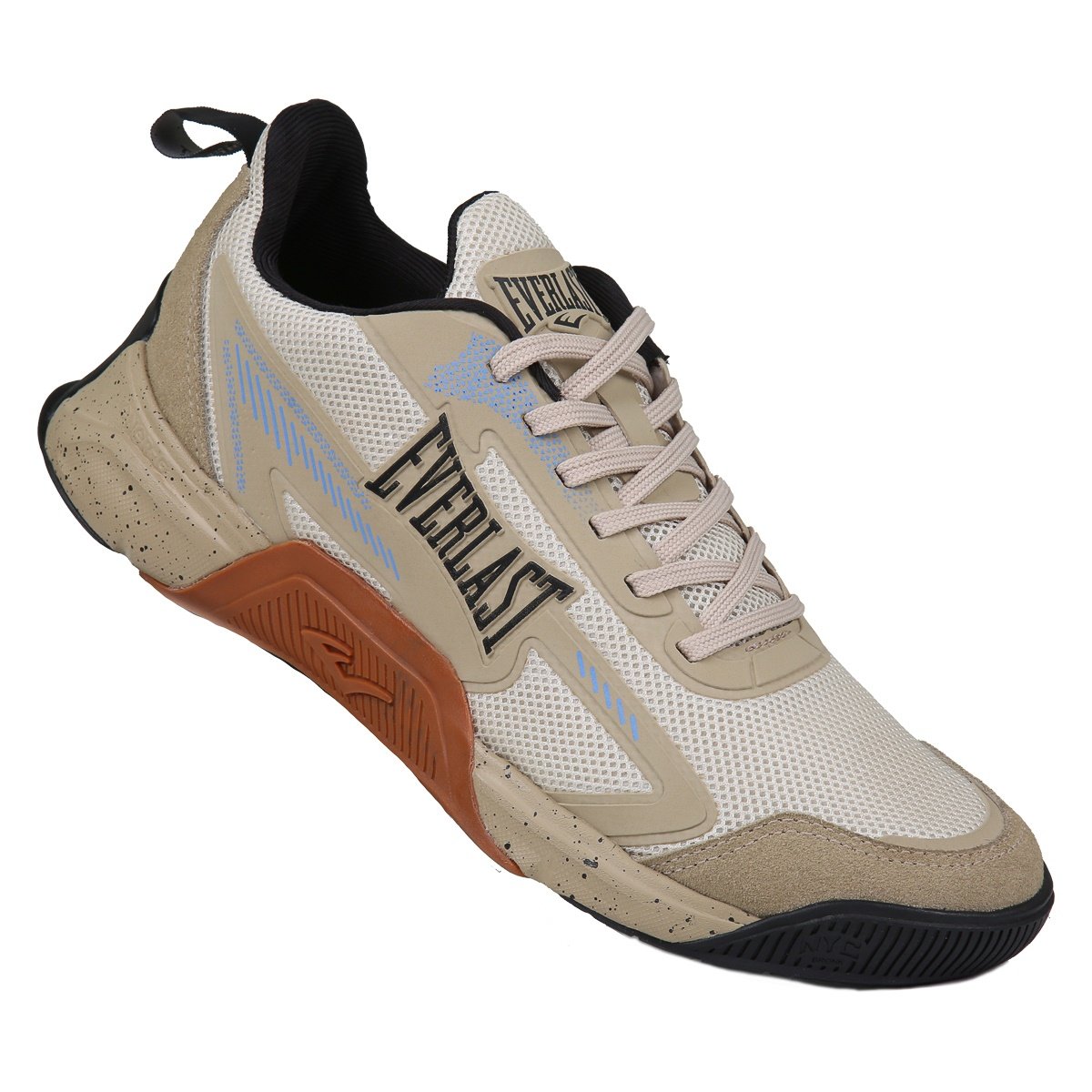 Tênis Everlast Jump 5 Low Unissex Bege/Preto 3
