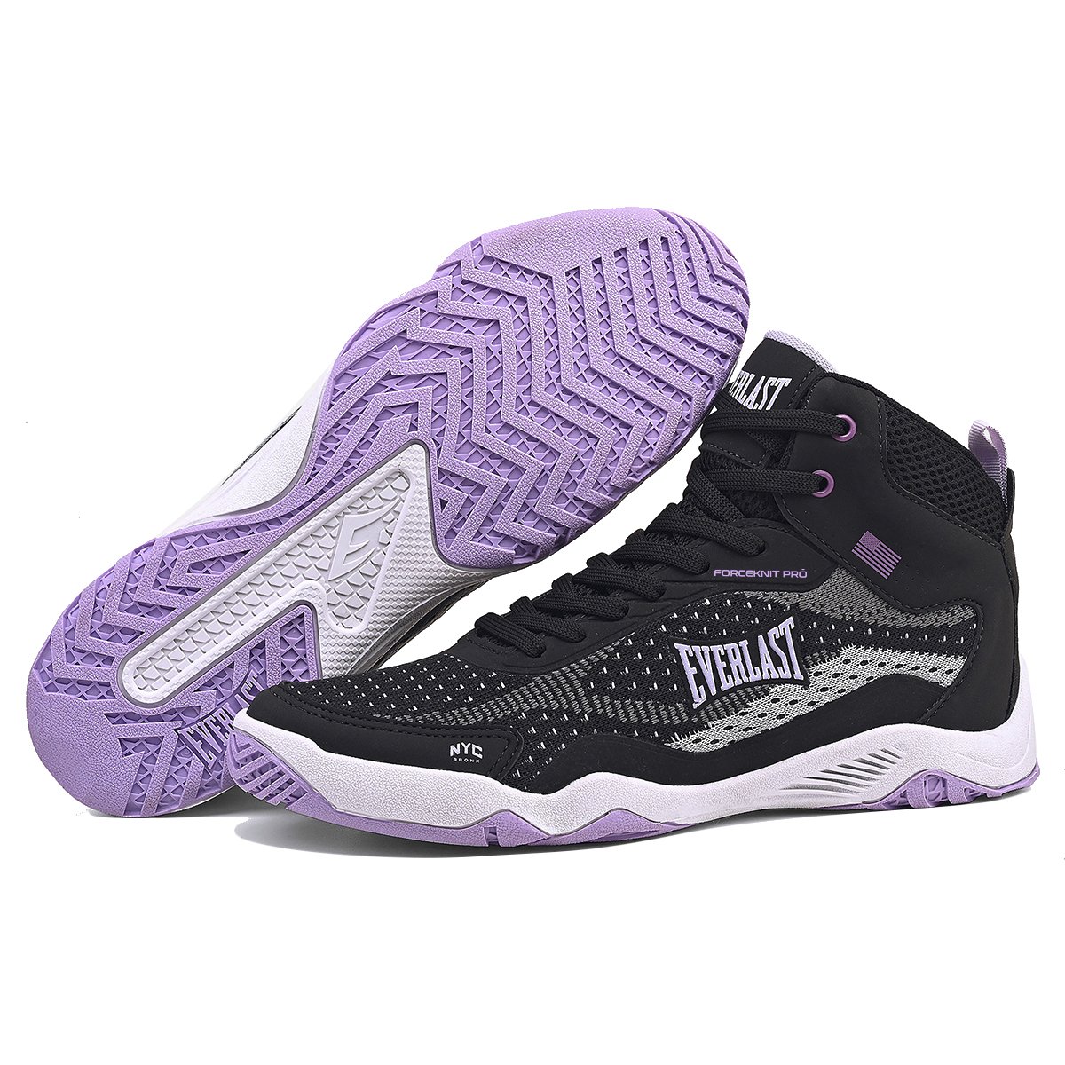 TÊNIS EVERLAST FORCEKNIT PRO Preto/Lilás 6