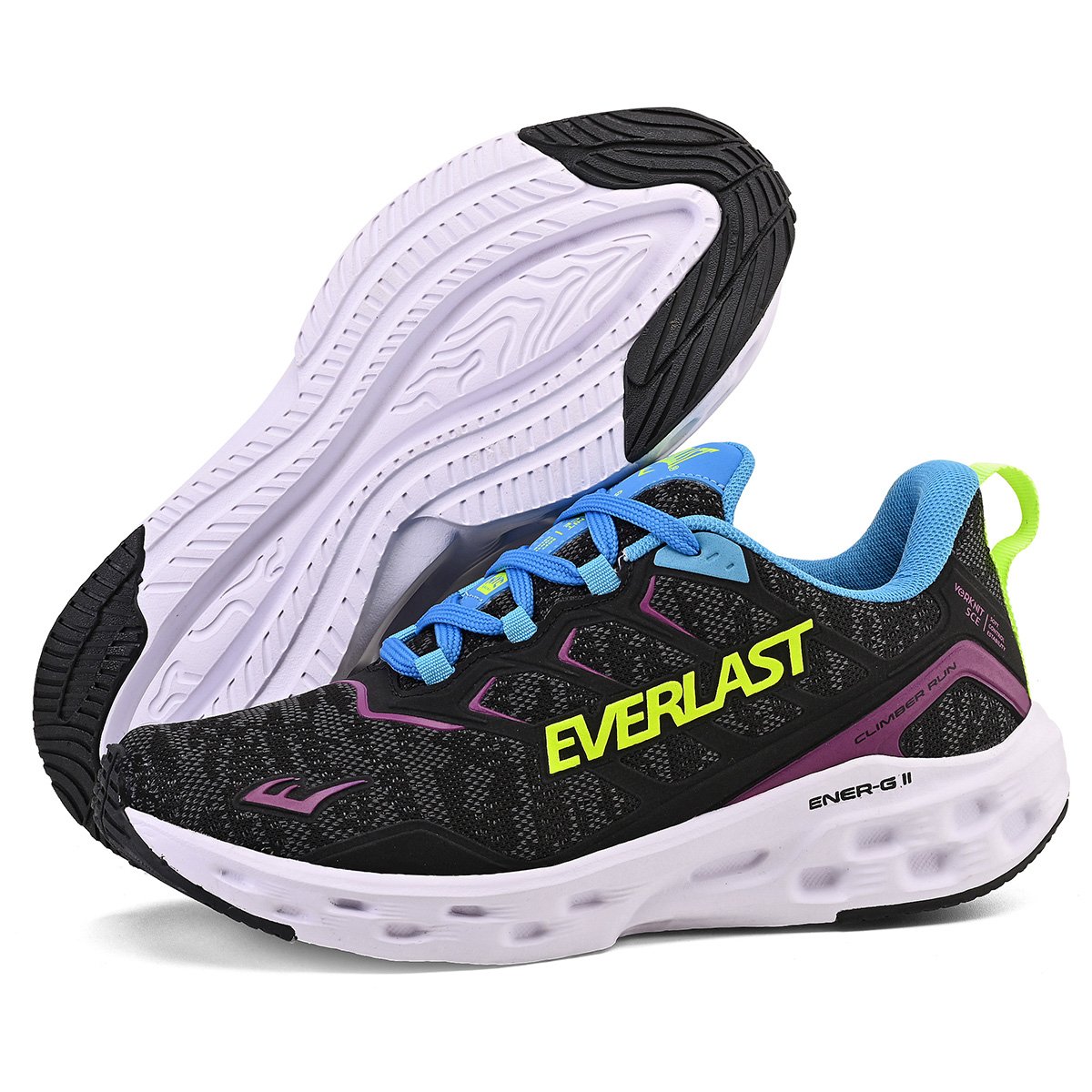 TÊNIS EVERLAST CLIMBER RUN UNISSEX Preto/Rosa 6