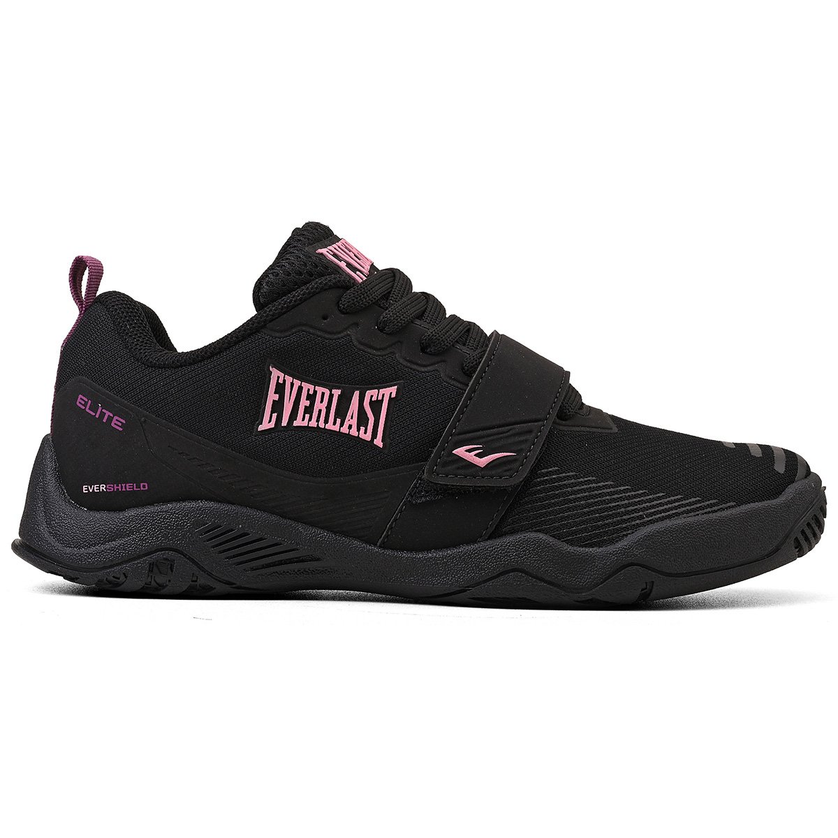 TÊNIS EVERLAST ELITE FEMININO PRETO/ROXO Preto/Rosa 1