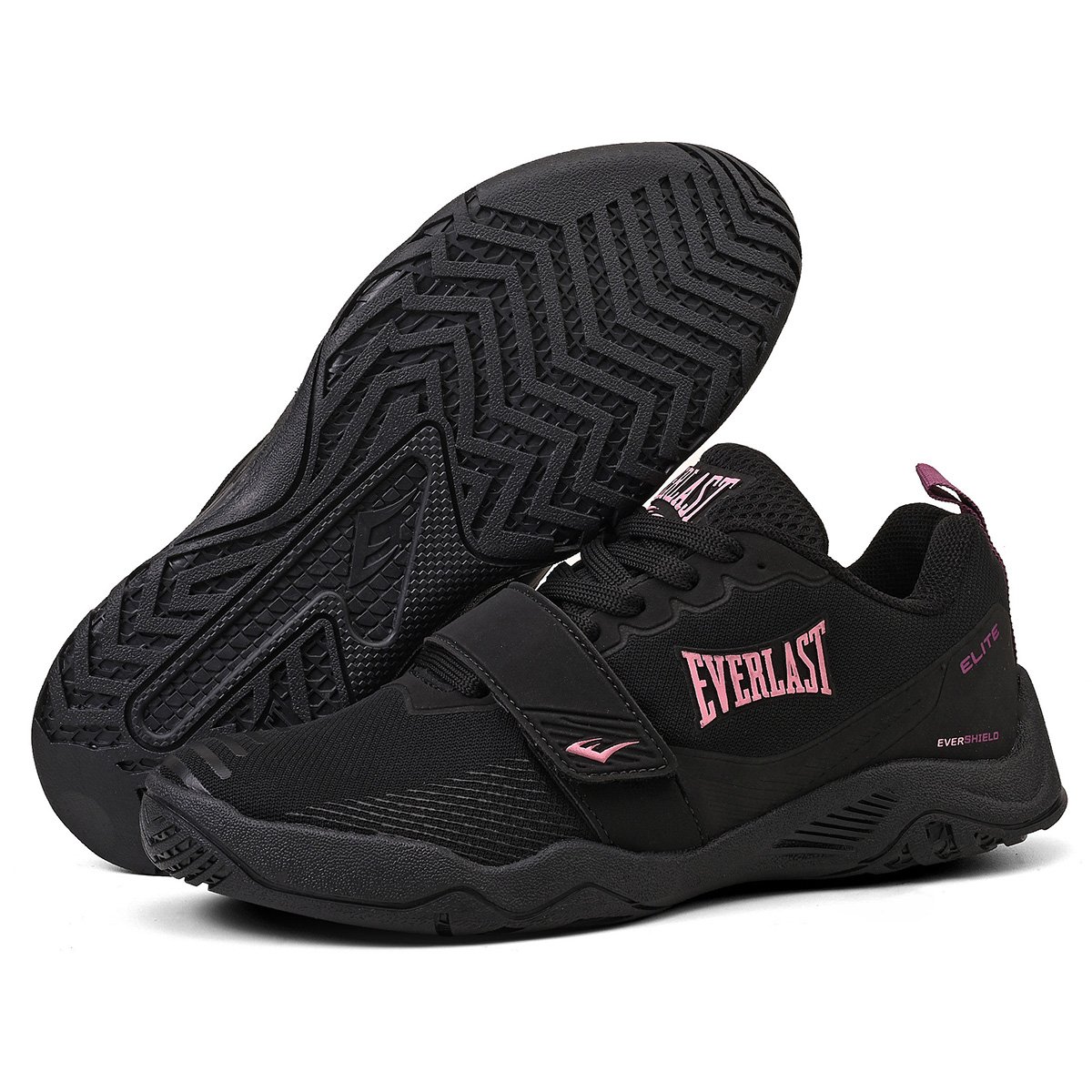 TÊNIS EVERLAST ELITE FEMININO PRETO/ROXO Preto/Rosa 6