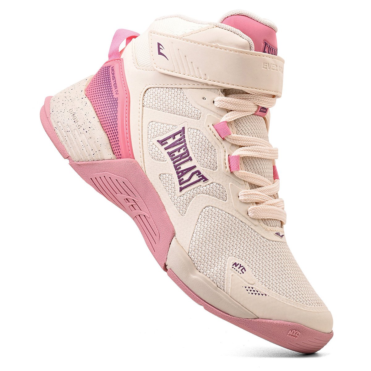 TÊNIS EVERLAST MONSTER 4 FEMININO Bege/Rosa 4