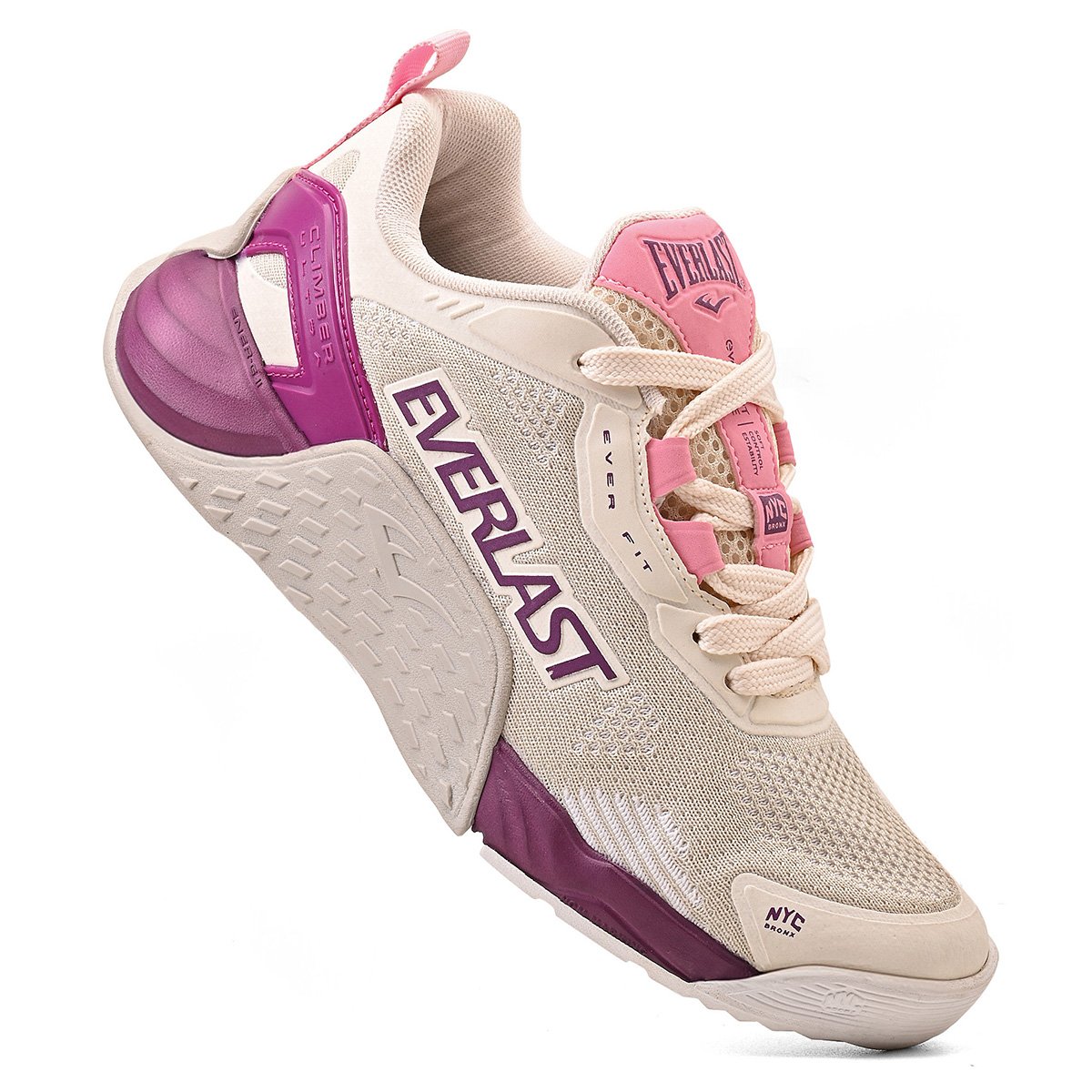 TÊNIS EVERLAST CLIMBER ULTRA FEMIININO Bege/Roxo 4