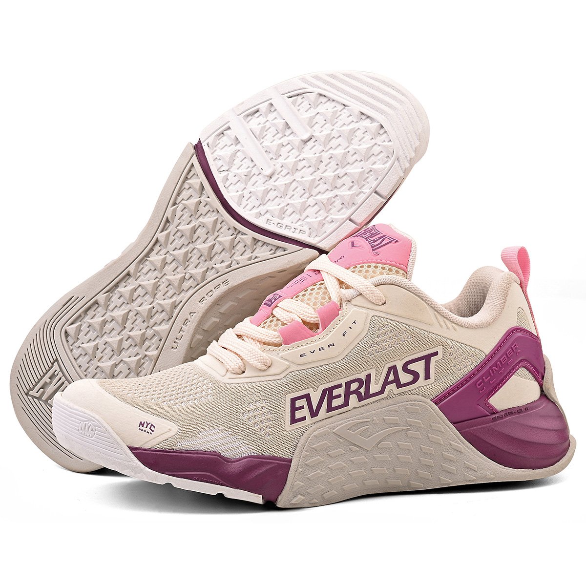 TÊNIS EVERLAST CLIMBER ULTRA FEMIININO Bege/Roxo 6