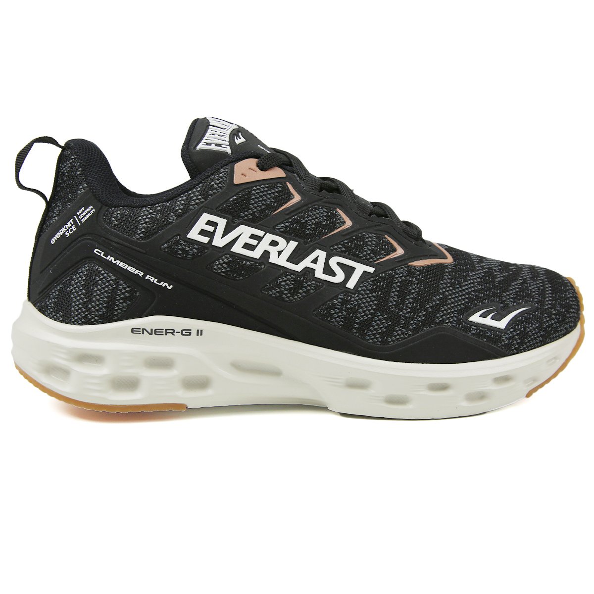 TÊNIS EVERLAST CLIMBER RUN PRETO/BEGE