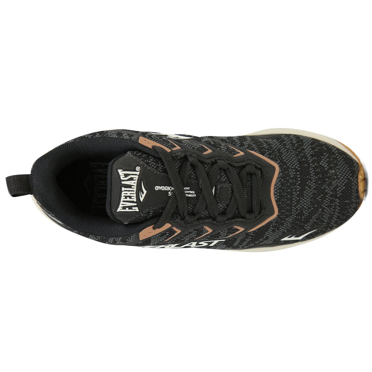 TÊNIS EVERLAST CLIMBER RUN PRETO/BEGE Preto 6