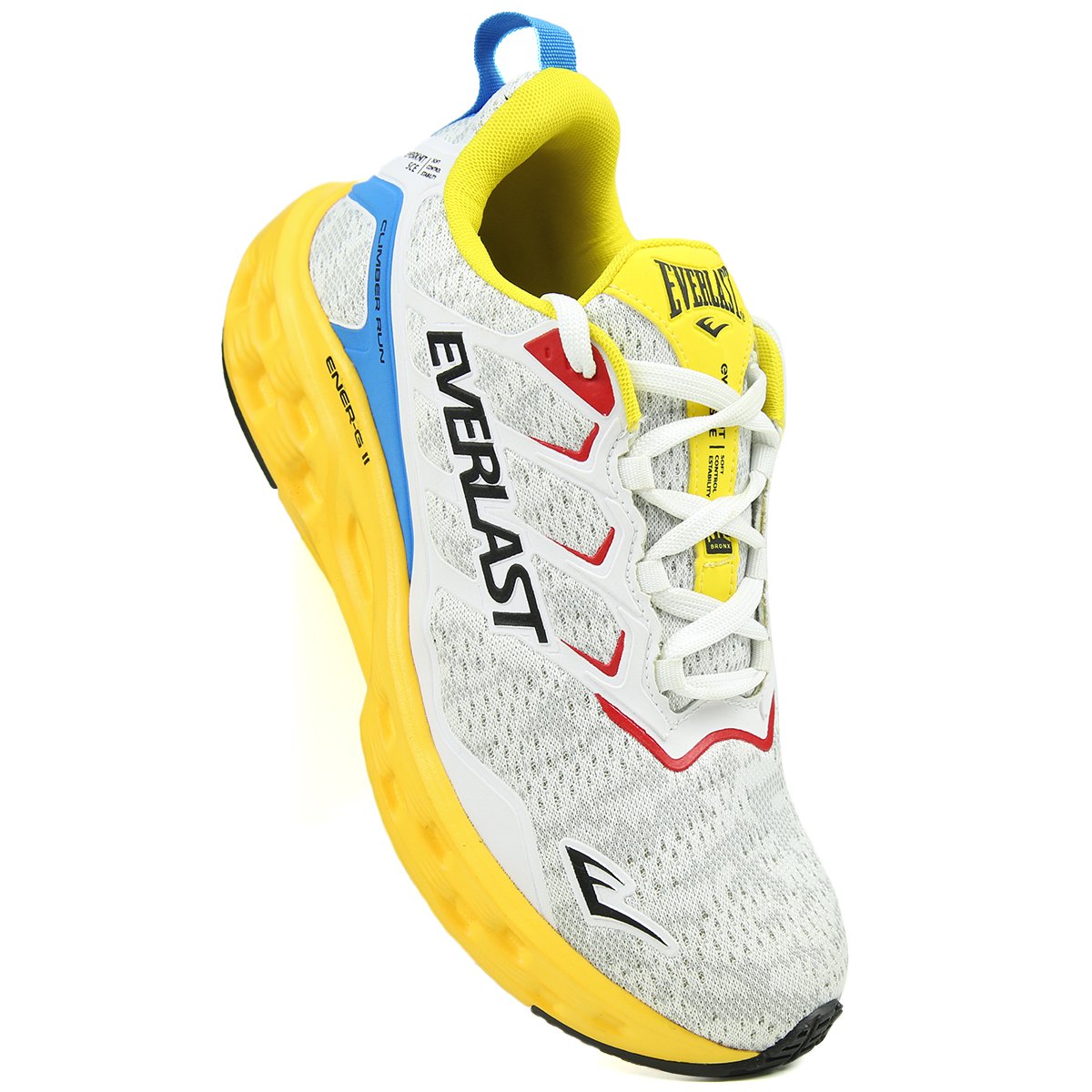 TÊNIS EVERLAST CLIMBER RUN UNISSEX BRANCO/AMARELO Branco 4