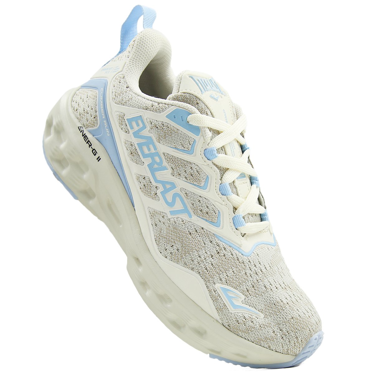 TÊNIS EVERLAST CLIMBER RUN FEMININO BEGE/AZUL Bege 4