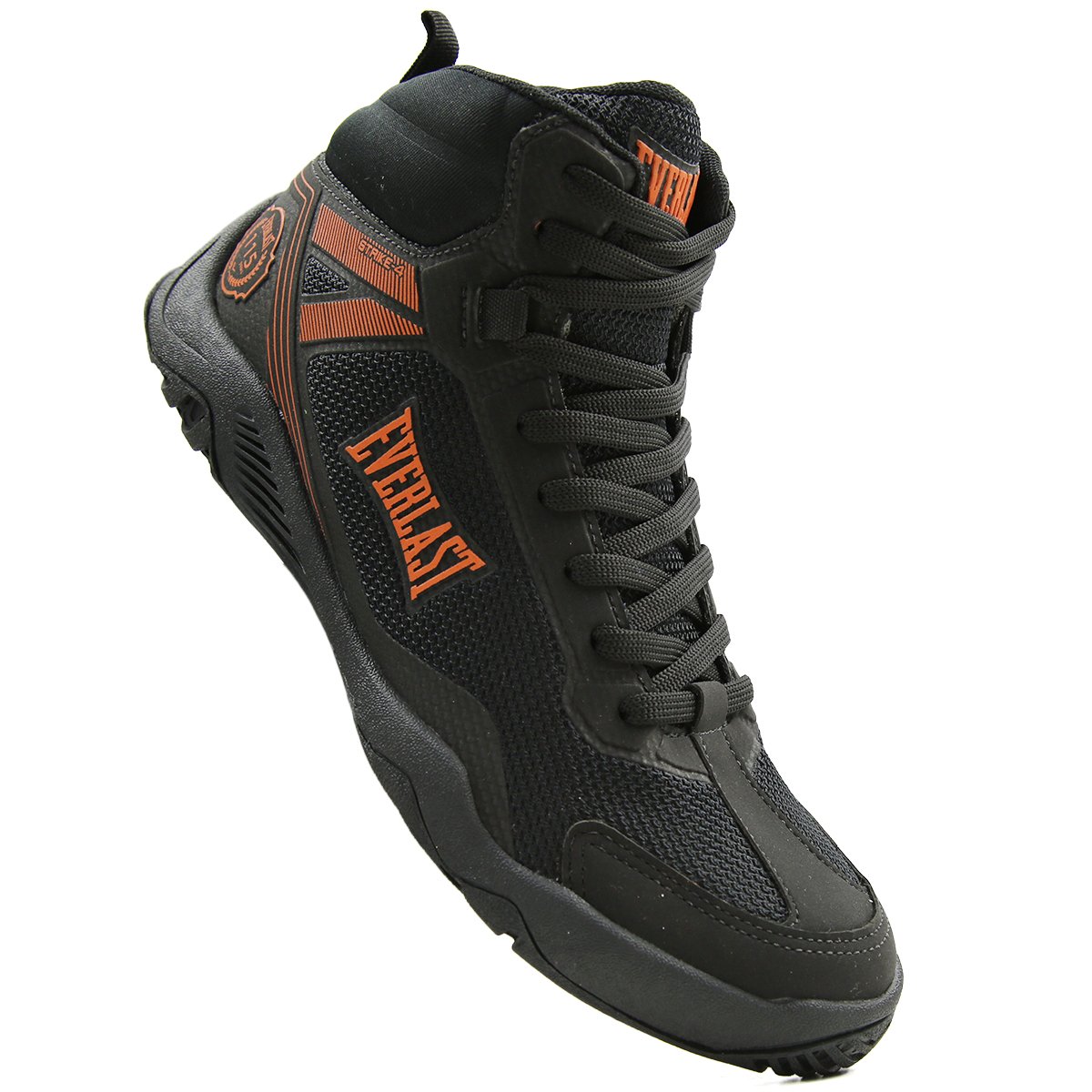 TÊNIS EVERLAST STRIKE 4 UNISSEX PRETO/LARANJA Preto 4