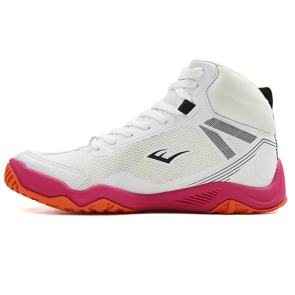 TÊNIS EVERLAST STRIKE 4 UNISSEX BRANCO/ROSA Branco 2