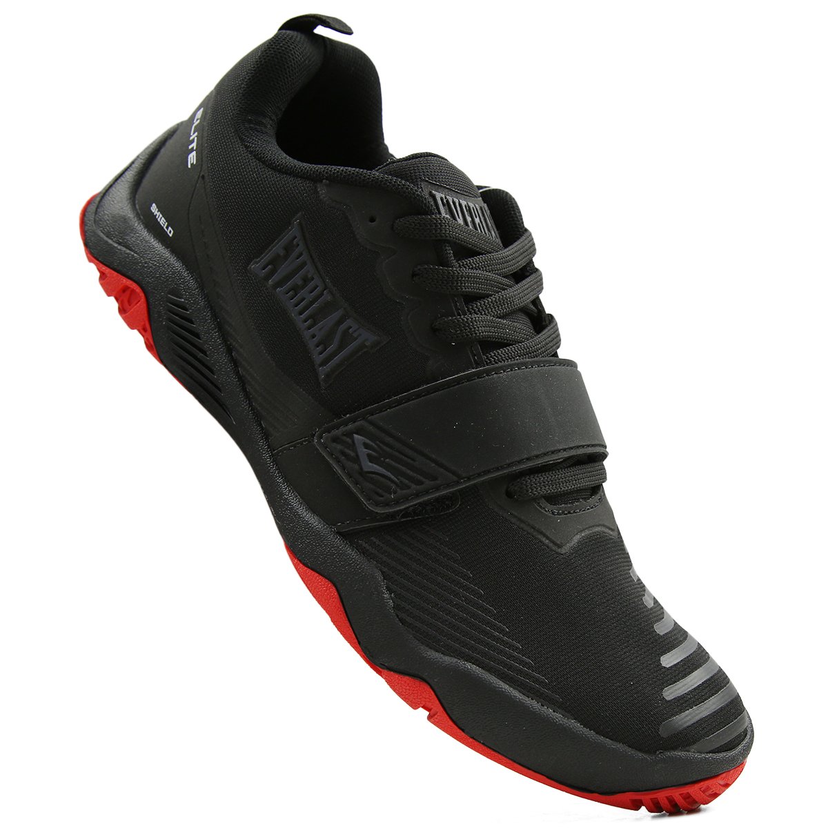 TÊNIS EVERLAST ELITE UNISSEX PRETO/VERMELHO Preto 4