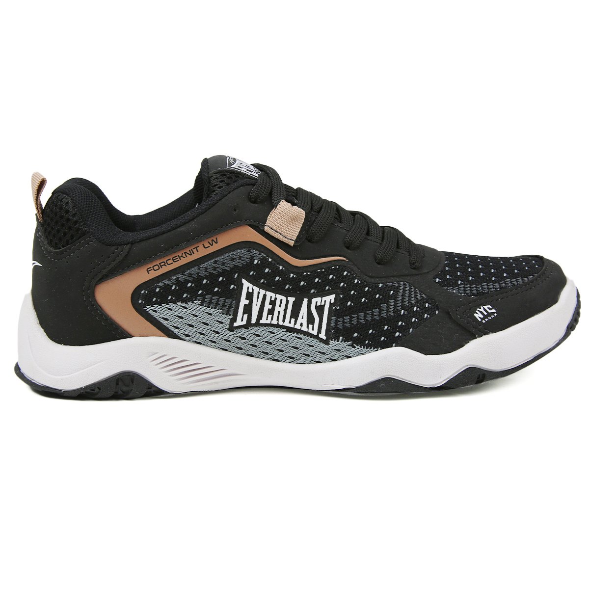 TÊNIS EVERLAST FORCEKNIT LW UNISSEX PRETO/MARROM