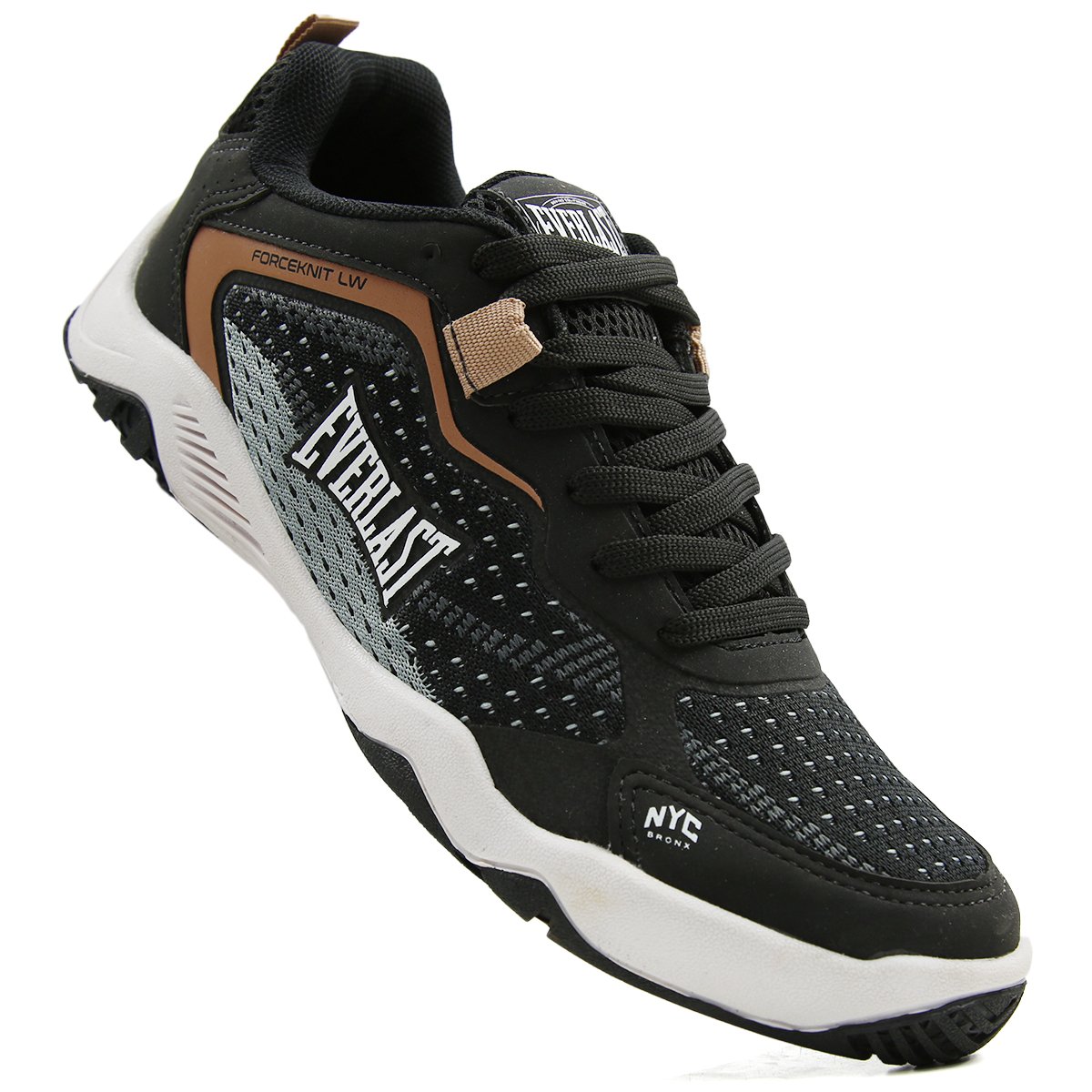 TÊNIS EVERLAST FORCEKNIT LW UNISSEX PRETO/MARROM Preto 4