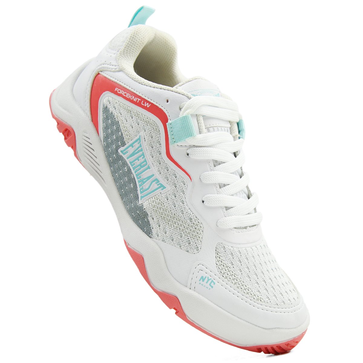 TÊNIS EVERLAST FORCEKNIT LW FEMININO BRANCO/VERDE Branco 4