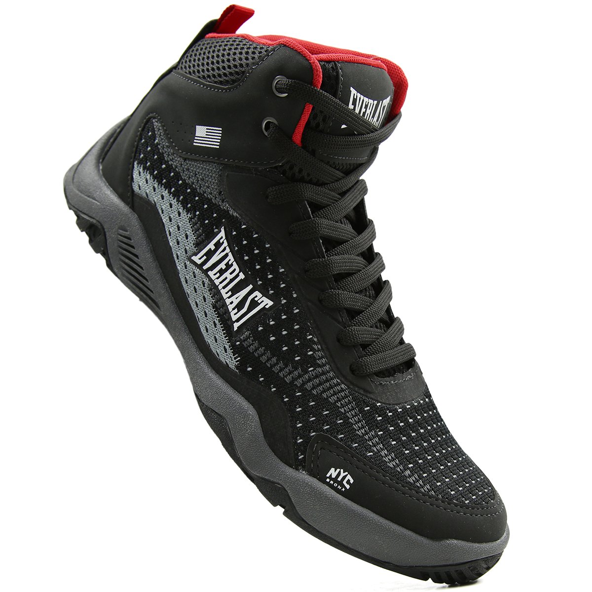 TÊNIS EVERLAST FORCEKNIT PRO UNISSEX PRETO/BRANCO Preto 4