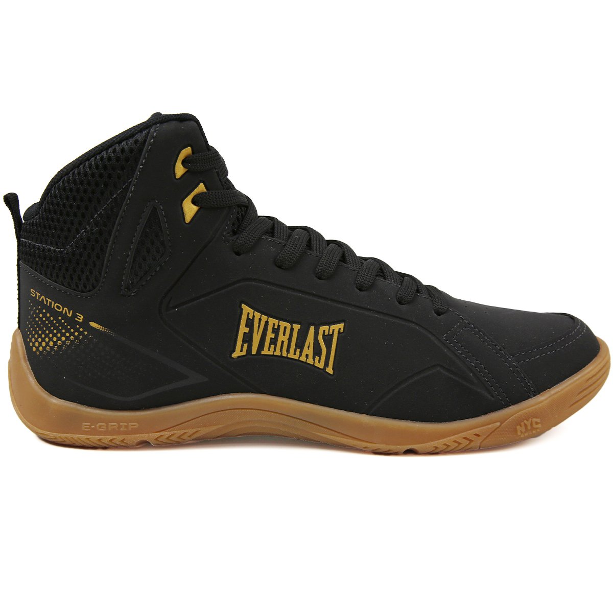 TÊNIS EVERLAST STATION 3 UNISSEX PRETO/DOURADO