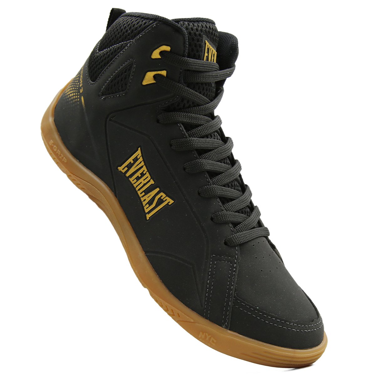 TÊNIS EVERLAST STATION 3 UNISSEX PRETO/DOURADO Preto 4