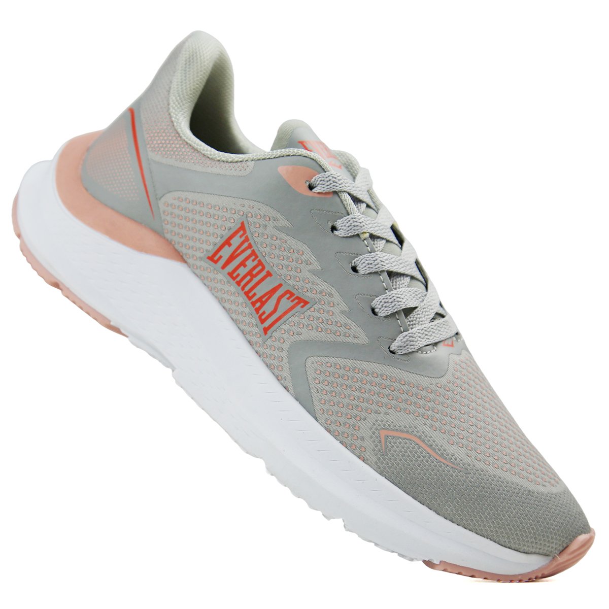 TÊNIS EVERLAST LIGHT FEMININO Cinza/Salmão 4