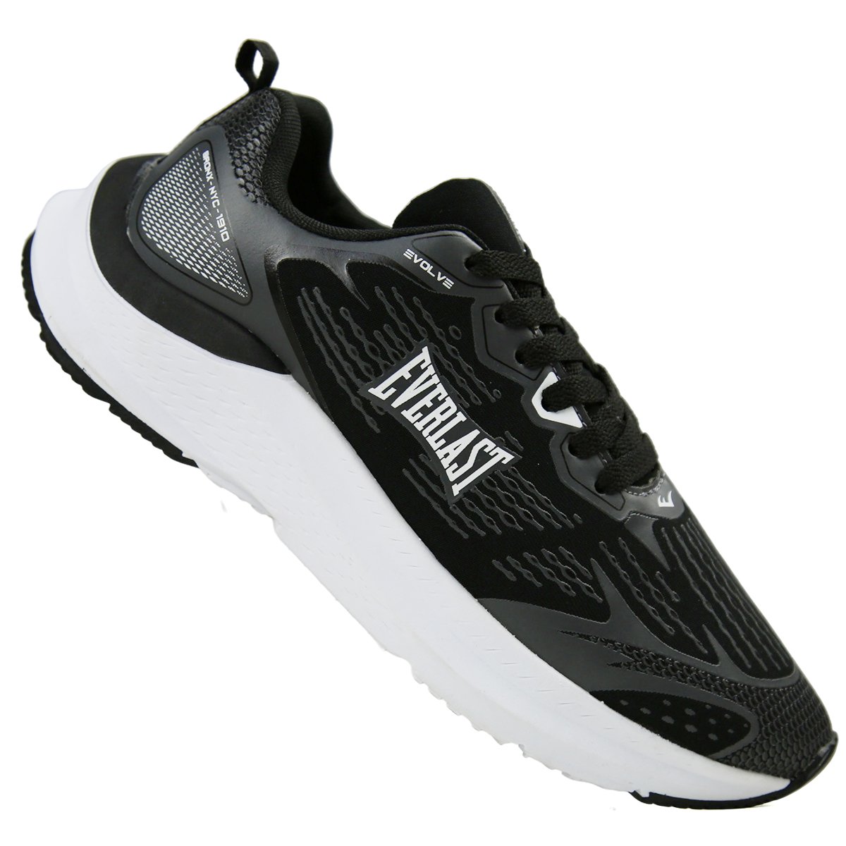 TÊNIS EVERLAST EVOLVE UNISSEX Preto/Prata 4