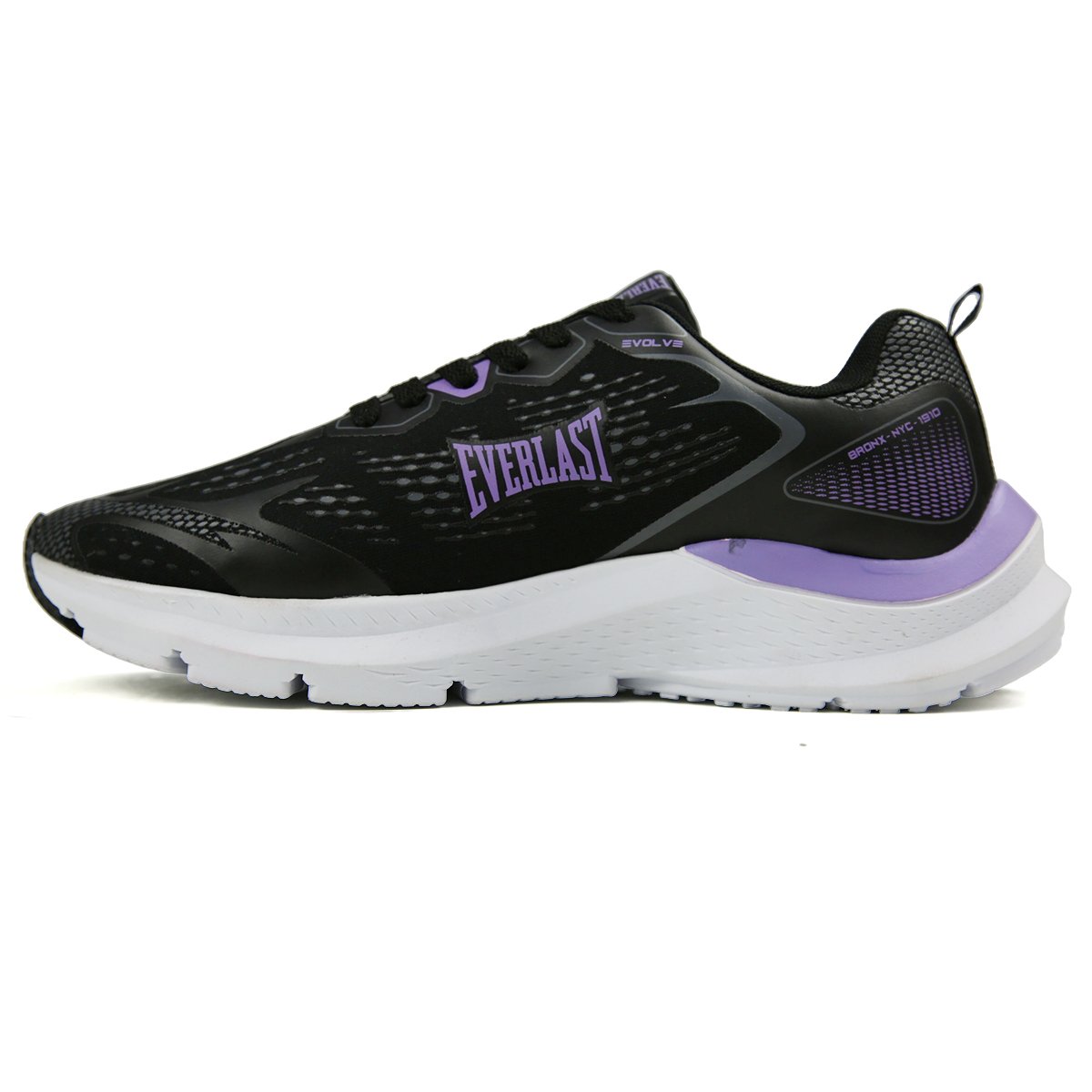 TÊNIS EVERLAST EVOLVE FEMININO Preto/Lilás 2