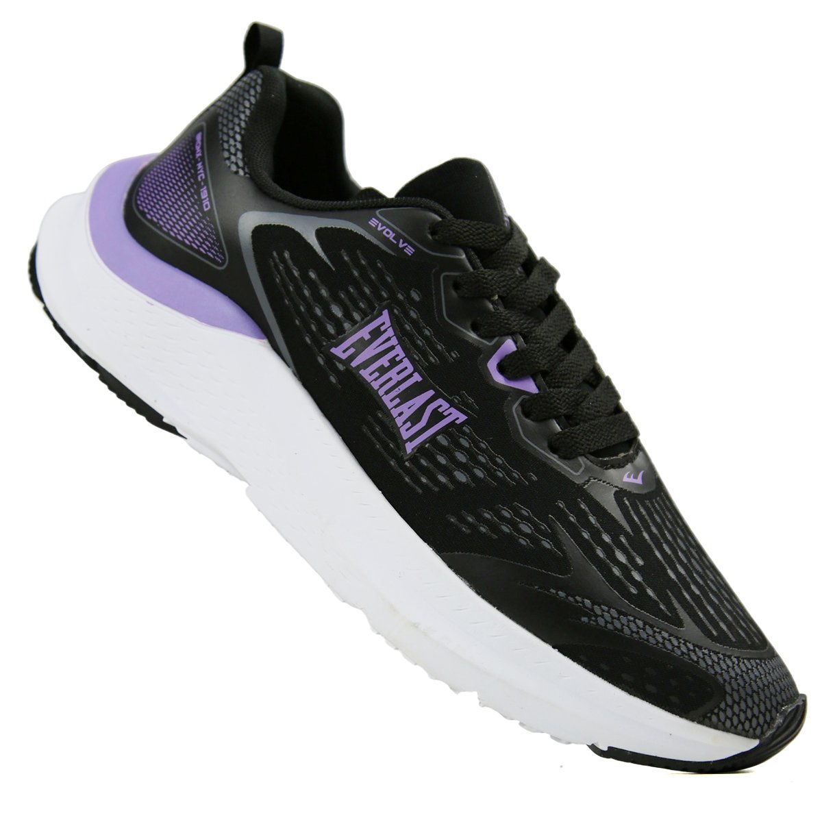 TÊNIS EVERLAST EVOLVE FEMININO Preto/Lilás 4