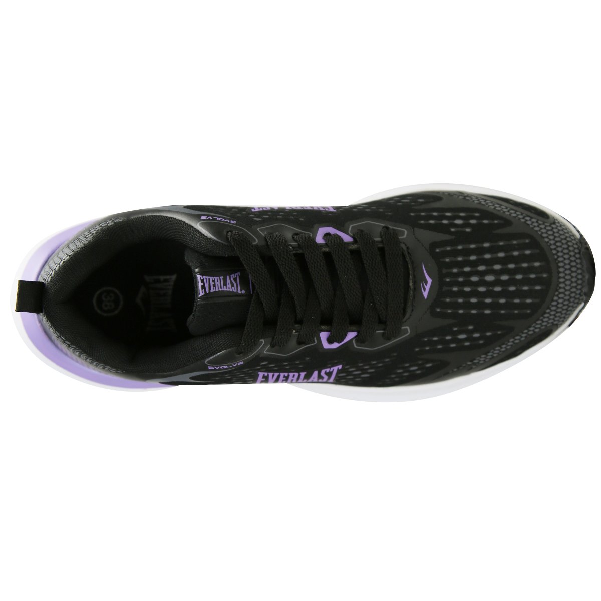 TÊNIS EVERLAST EVOLVE FEMININO Preto/Lilás 6