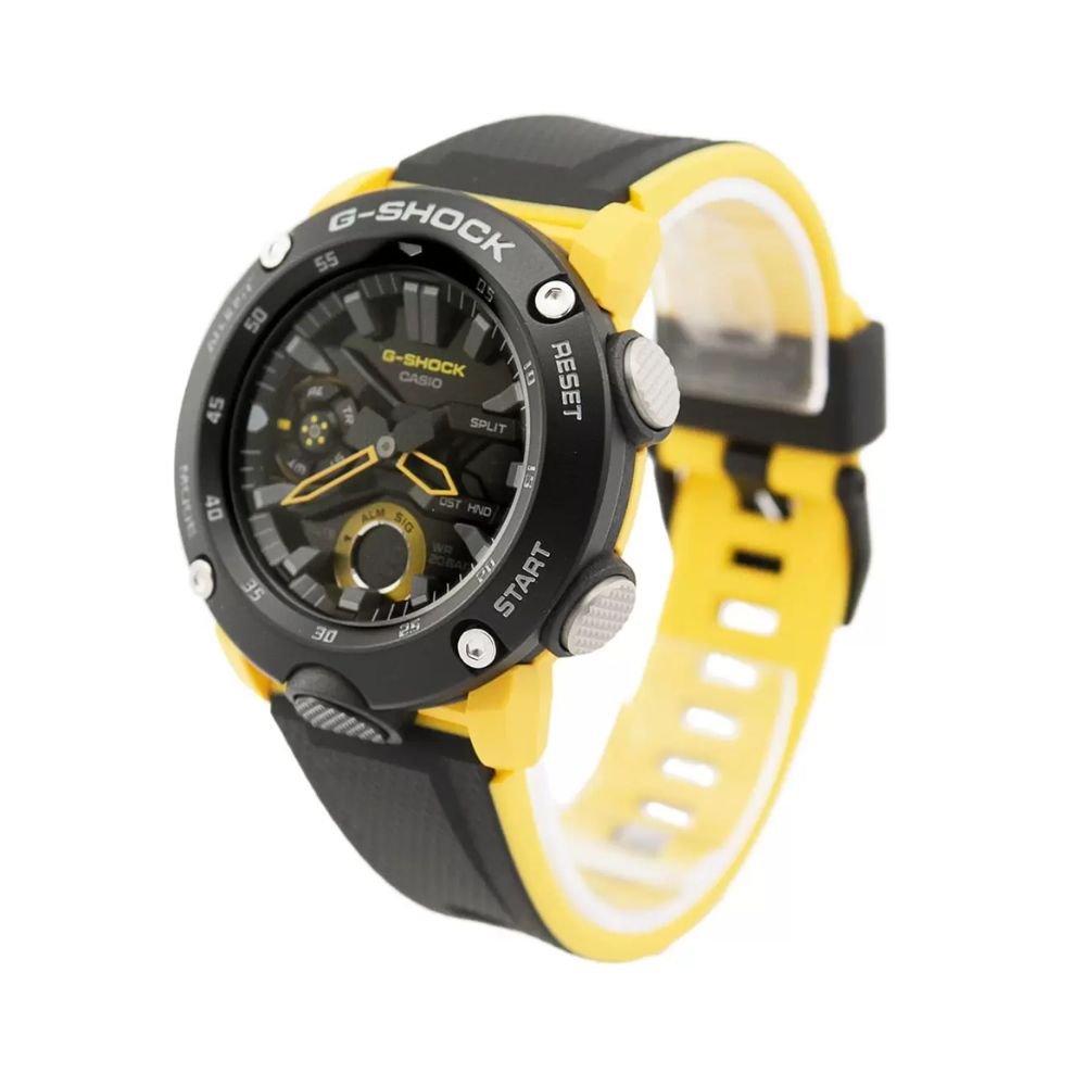 Relógio Amarelo e Preto Masculino Casio G-Shock GA-2000-1A9DR Multicores 2