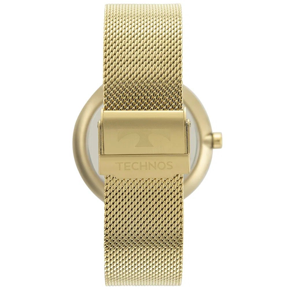 Relógio Dourado Masculino Technos Slim GM15AO/1P Dourado 3