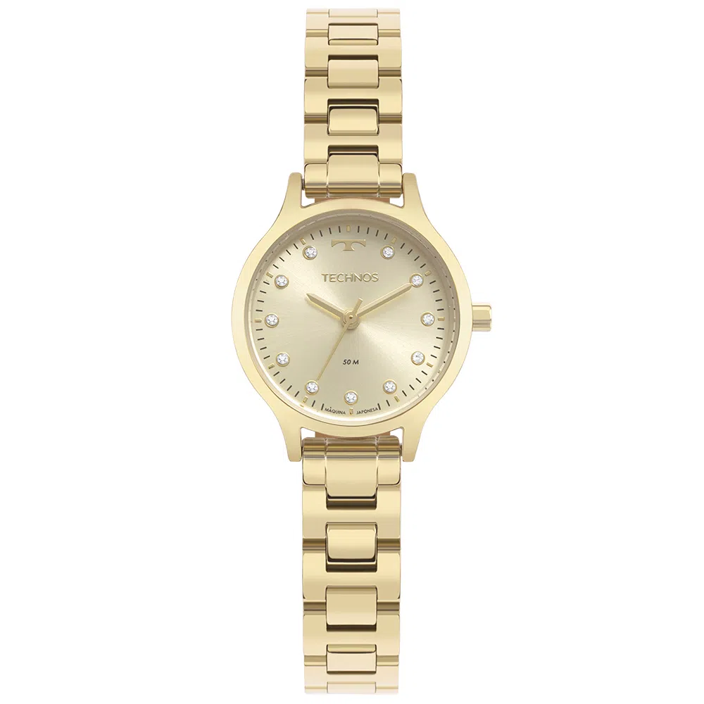 Relógio Dourado Feminino Technos Mini GL32AJ/1X